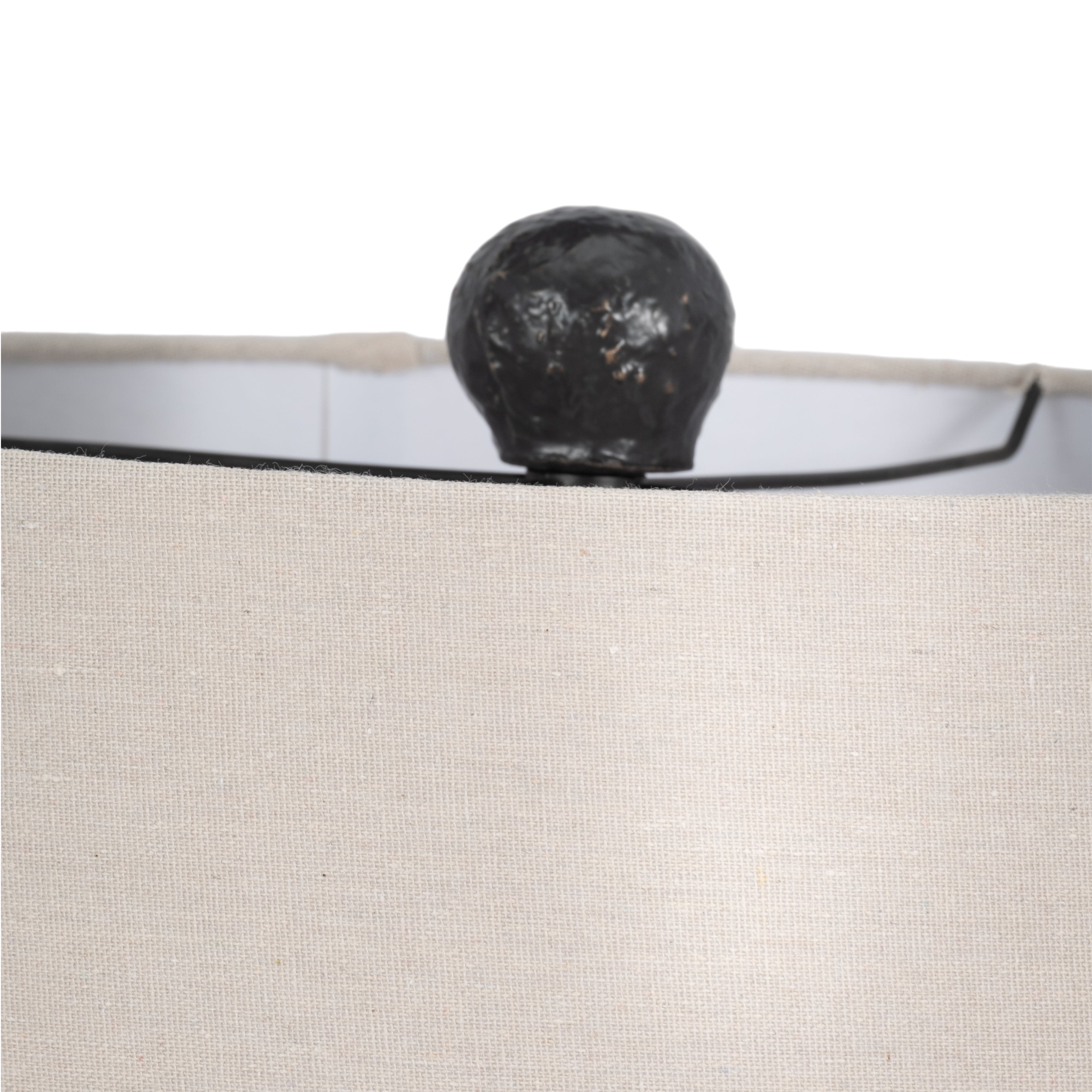 31" Tall Knobby Table Lamp, Black - Decor Addict, LLC