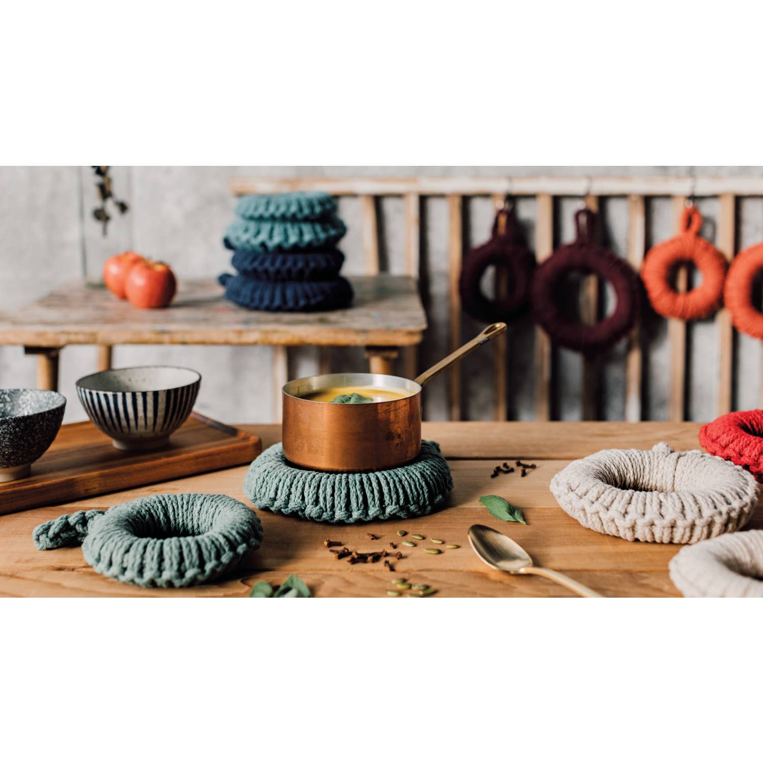 Heirloom Natural Orb Trivets Set of 2 - Decor Addict, LLC