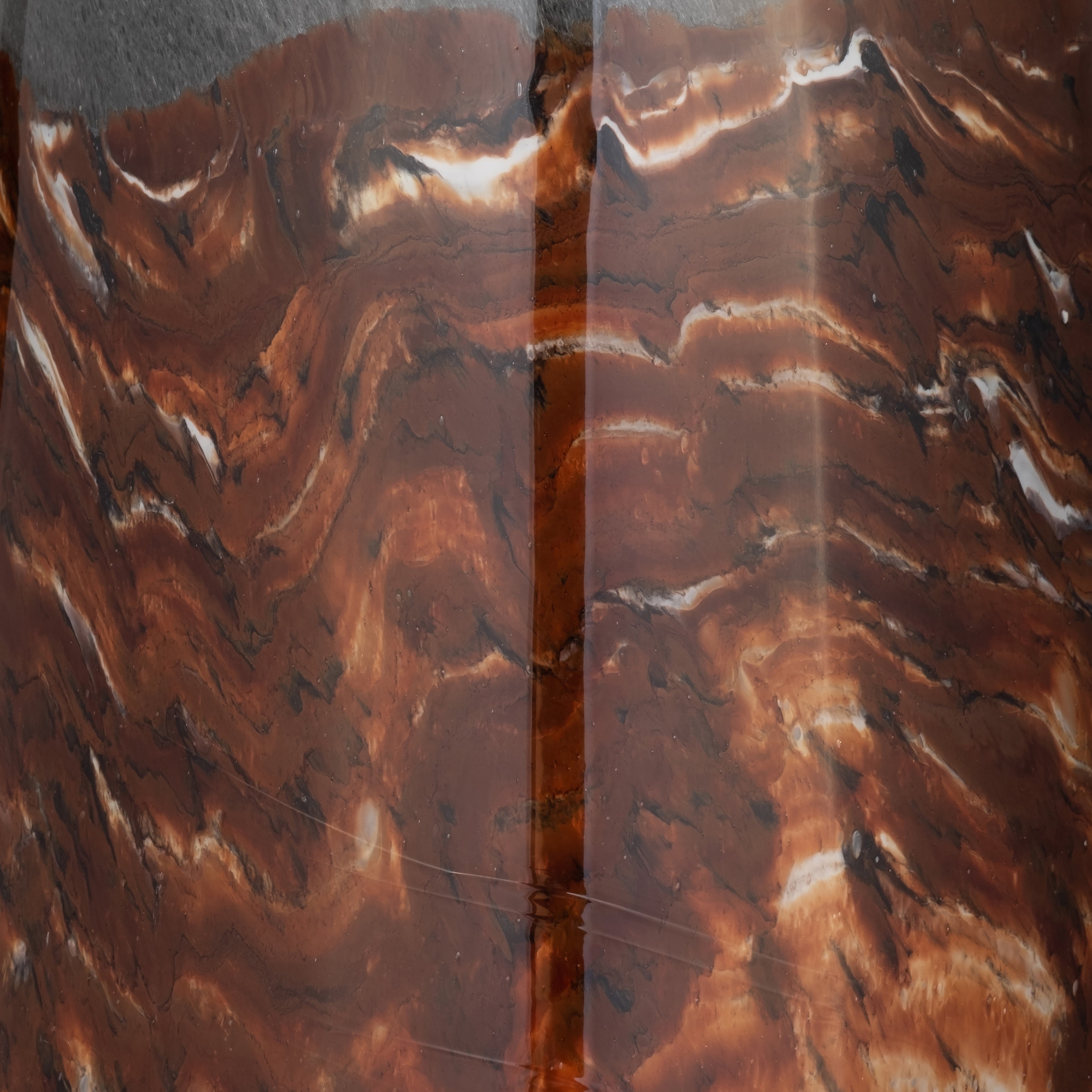 Glass, 17" Vase Grey/brown - Decor Addict, LLC