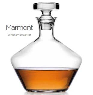 Marmont Whiskey Decanter 54oz: Clear / Non Leaded Crystal - Decor Addict, LLC