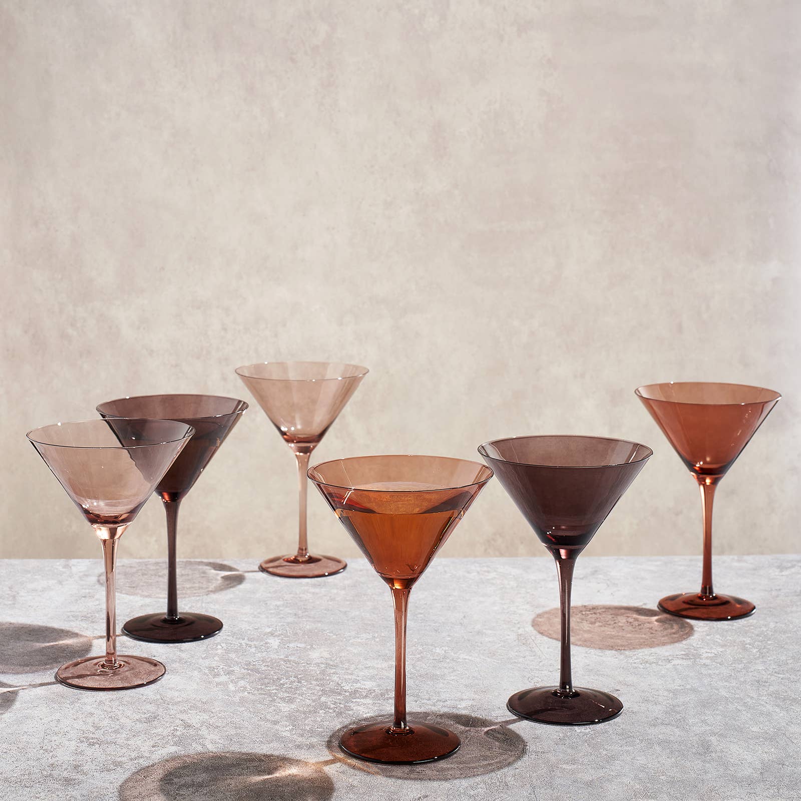 Venus Martini Glass Set, 8oz Glasses Set of 6 - Decor Addict, LLC