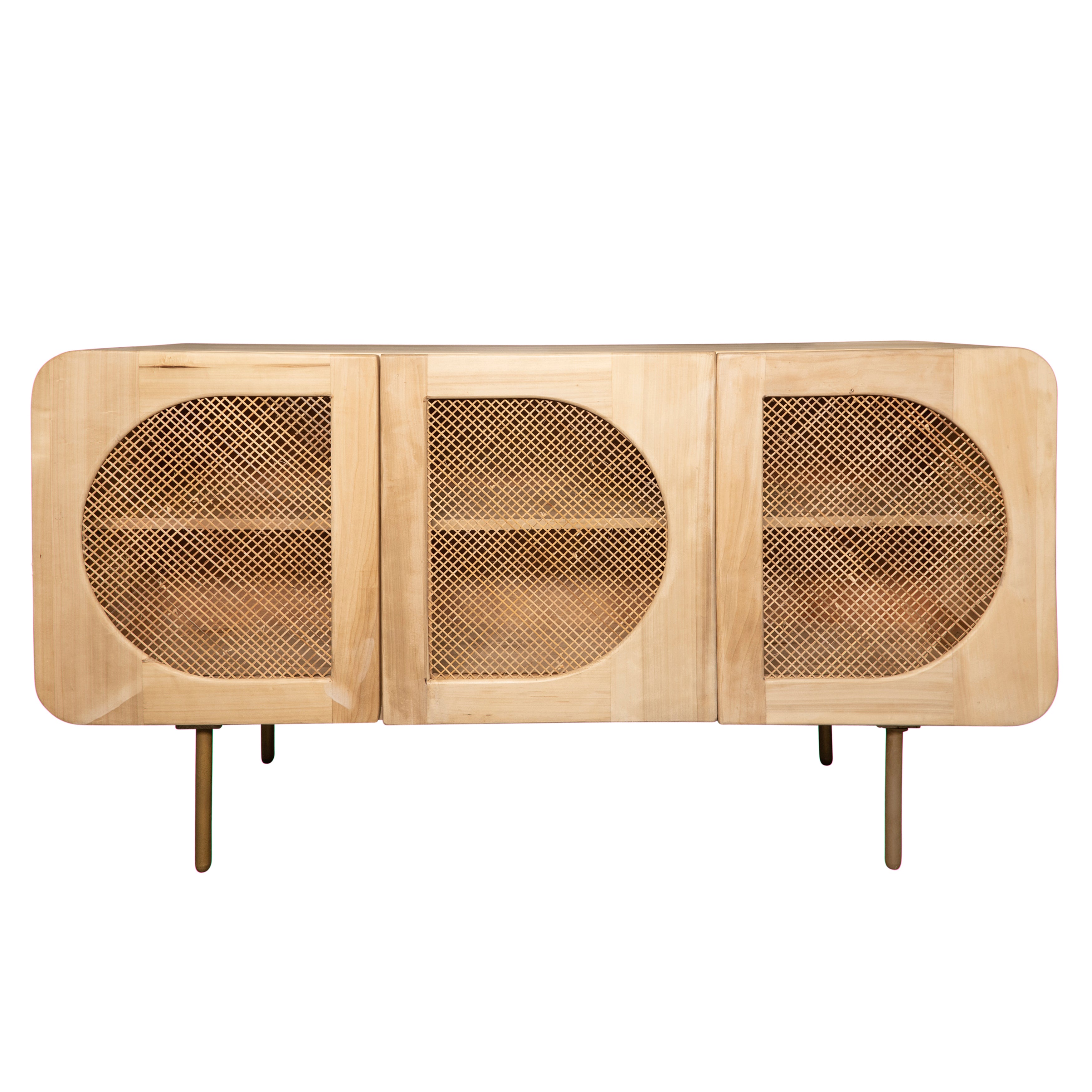 Wood 63x34 3-door Sideboard Kd - Decor Addict, LLC