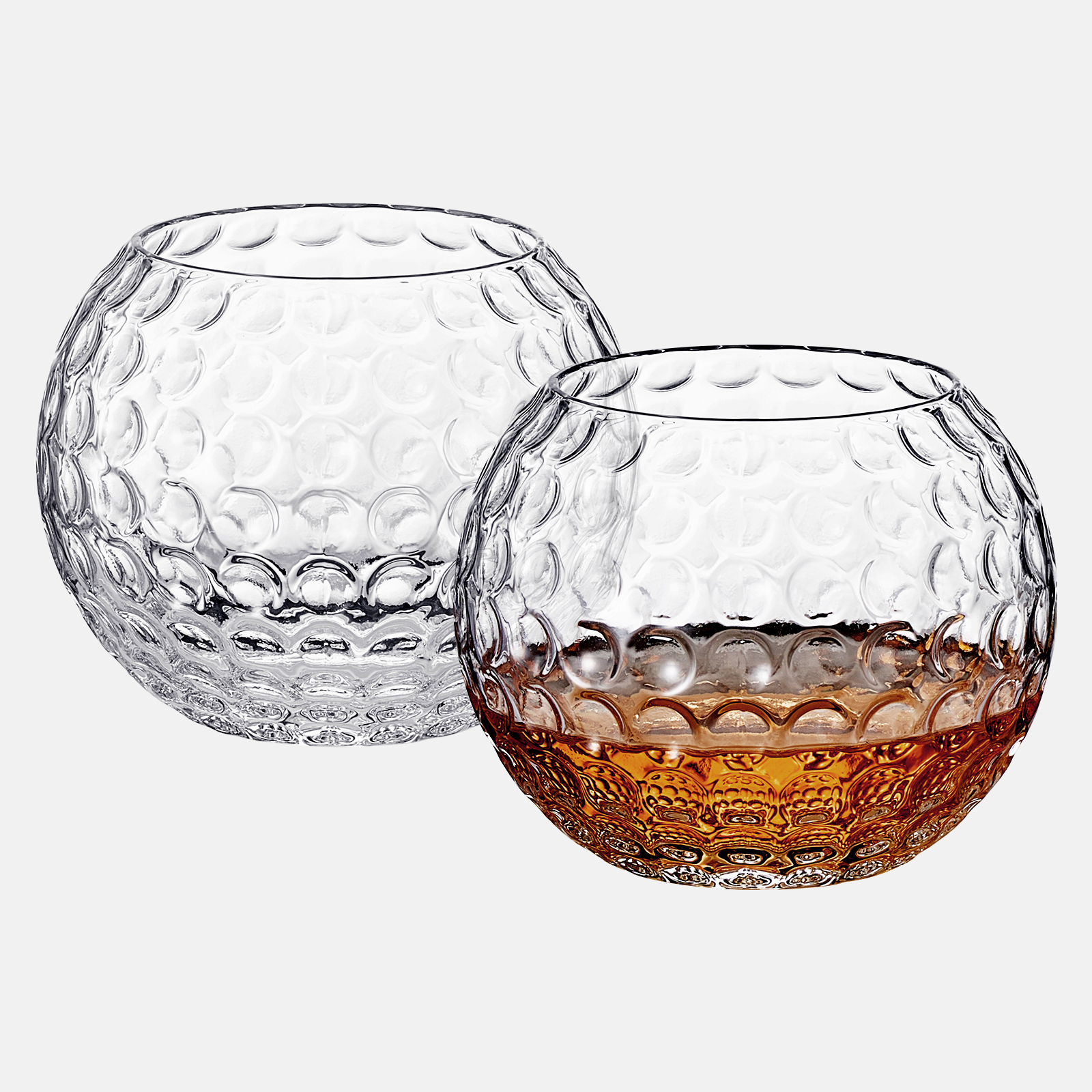 Golf Ball Whiskey Glass | Set of 2 | 450 mL - Decor Addict, LLC