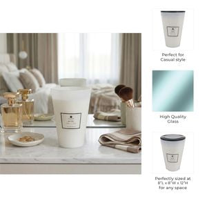 Blanc Saffron & Suede 128oz Glass Candle