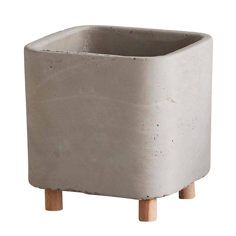 Sq Pot W Legs Md - Decor Addict, LLC