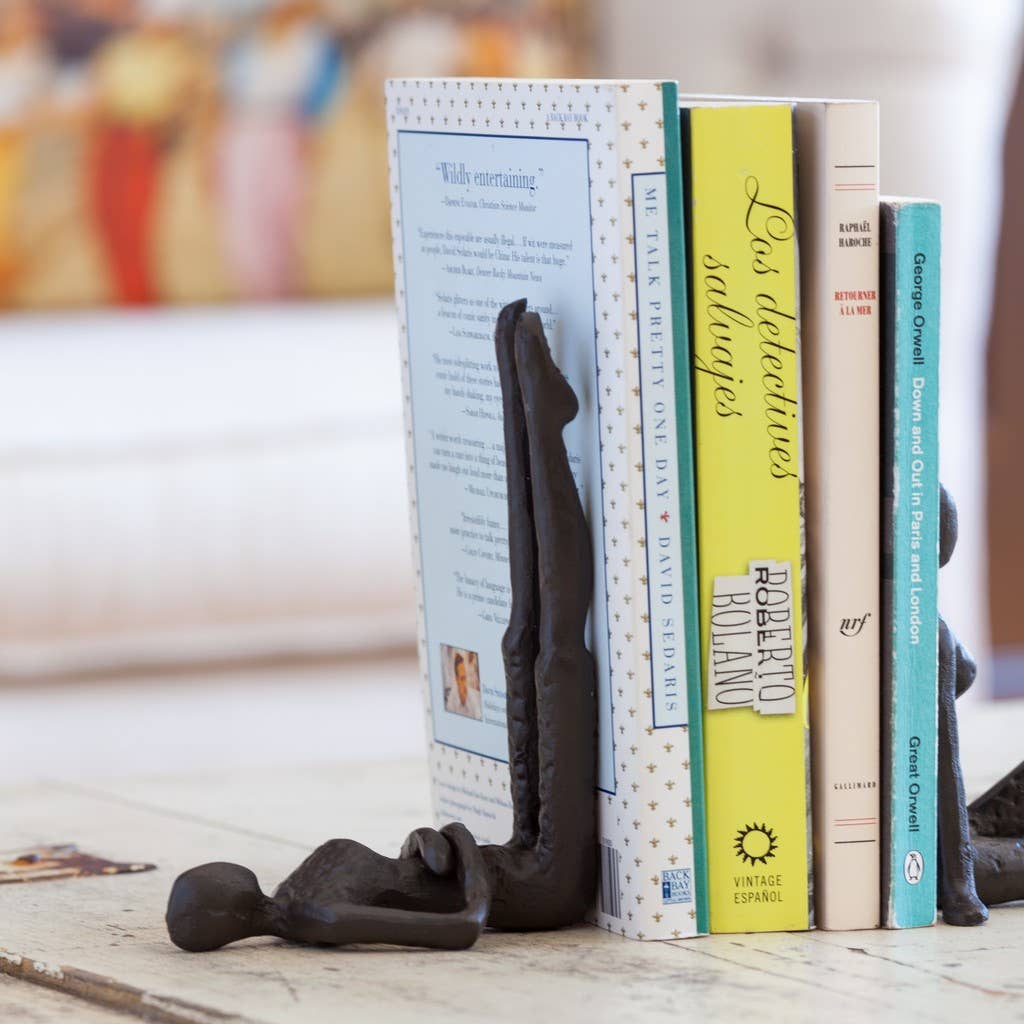 Ladies Stretching Metal Bookend Set - Decor Addict, LLC