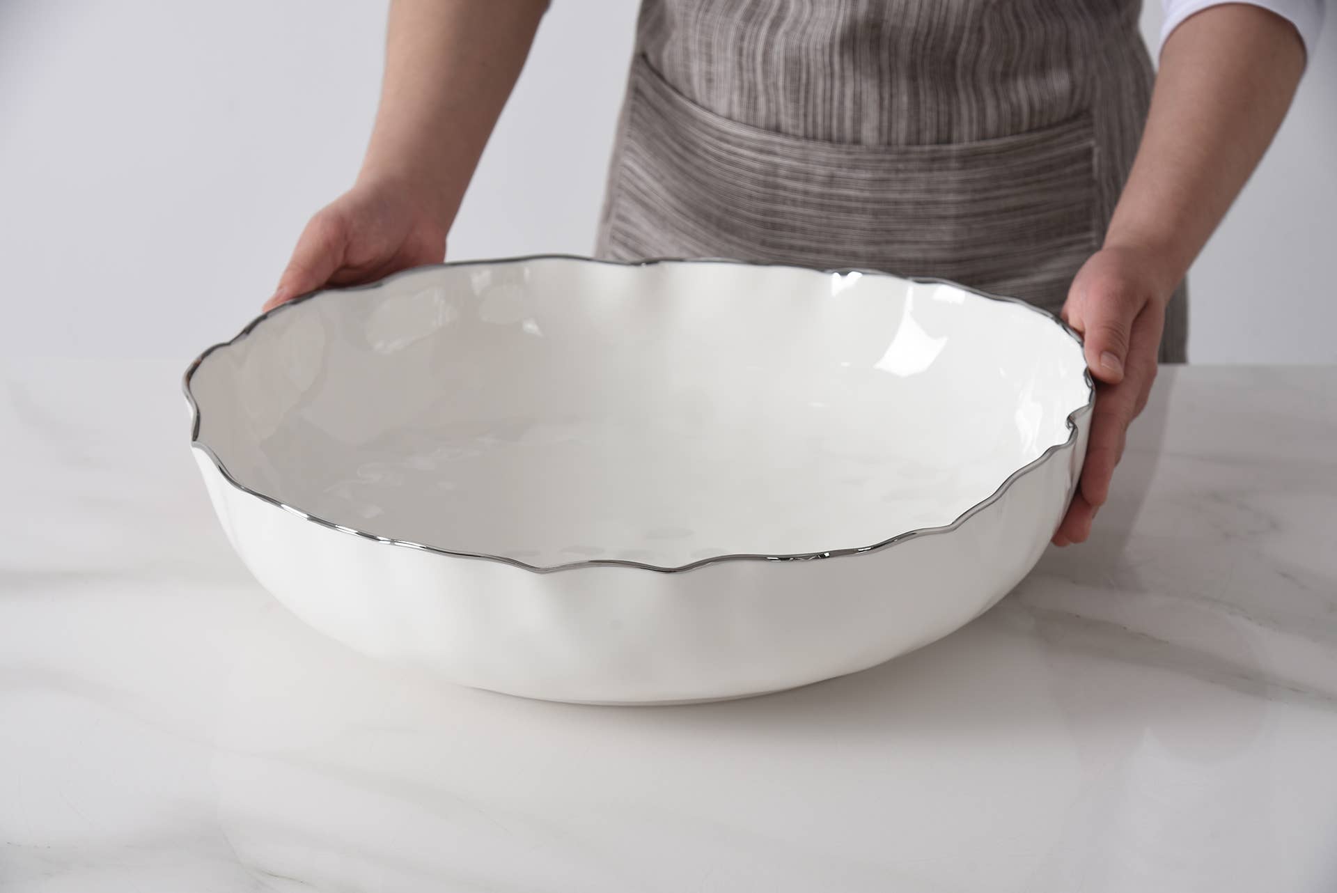 Extra Large Shallow Bowl - Decor Addict, LLC