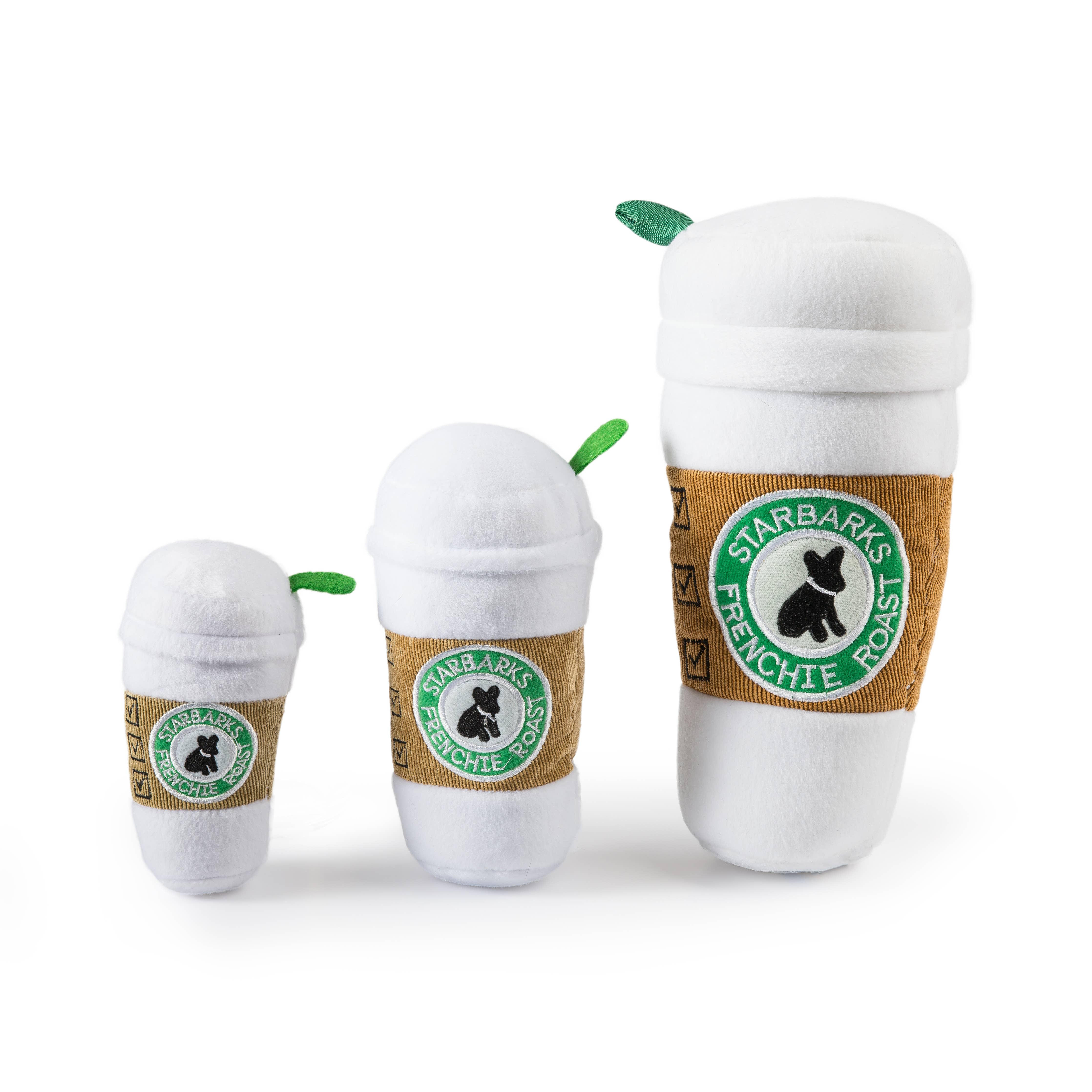 Starbarks Coffee Cup W/ Lid Squeaker Dog Toy: XL - Decor Addict, LLC