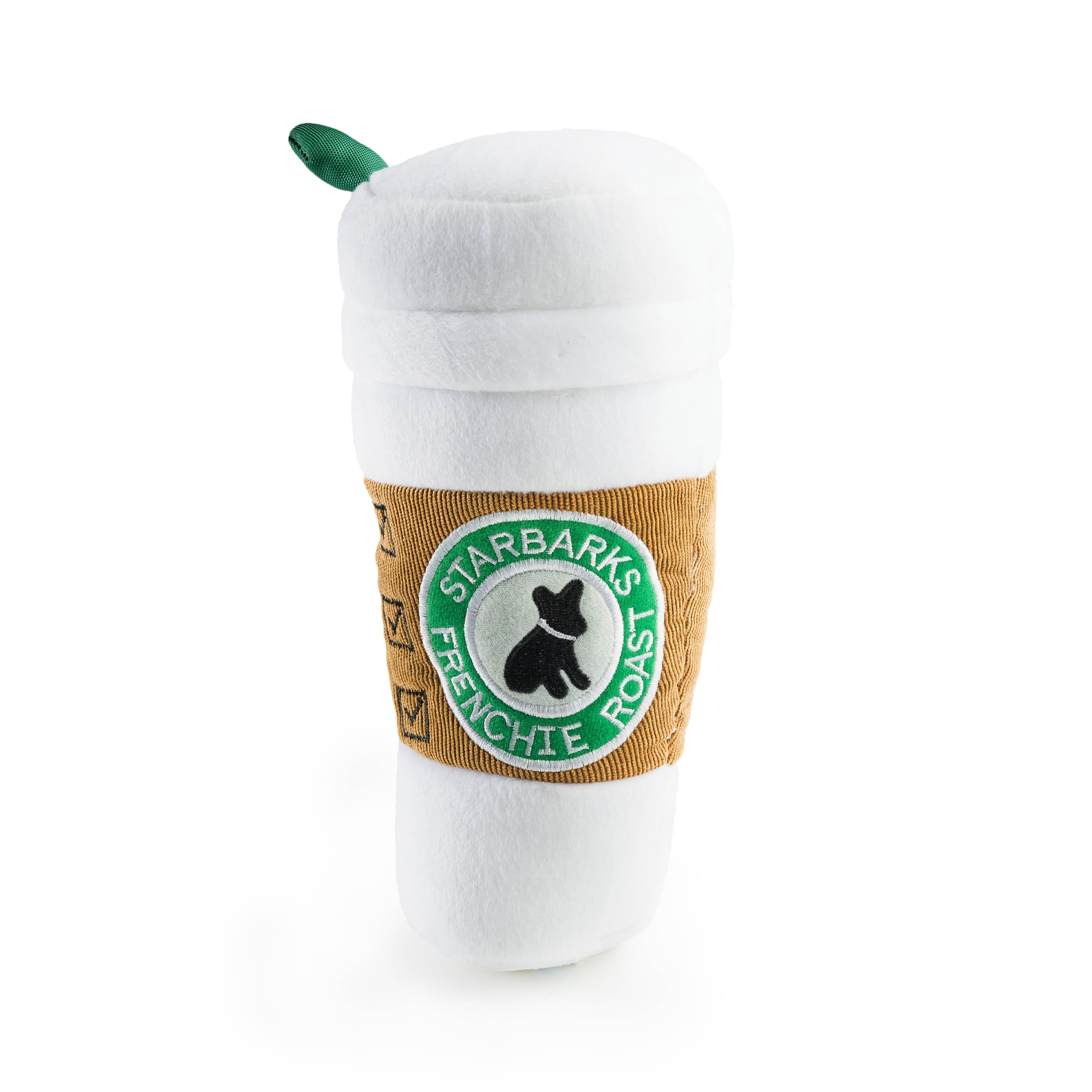 Starbarks Coffee Cup W/ Lid Squeaker Dog Toy: XL - Decor Addict, LLC