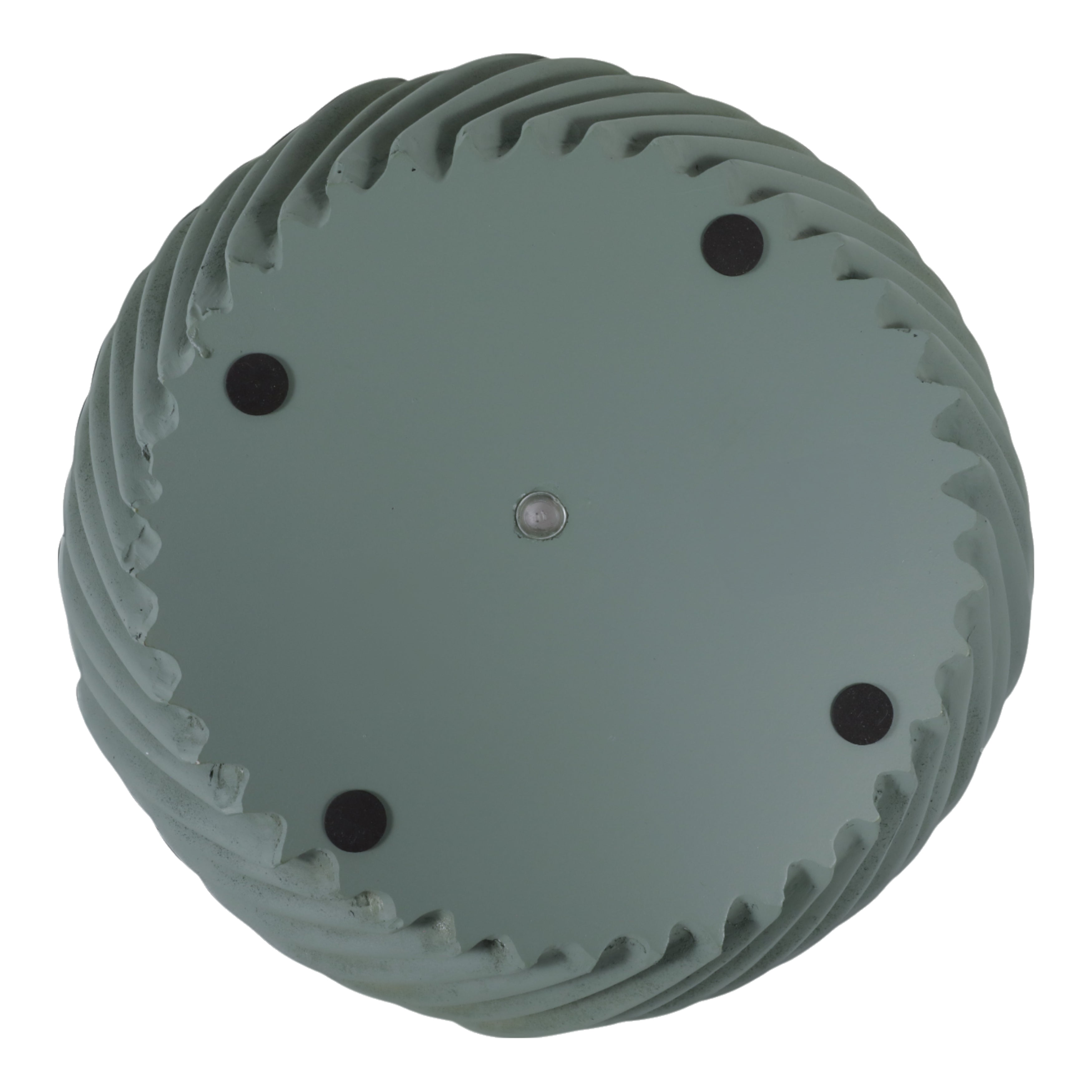 S/2 8/12" Curvy Lines Rounded Planter, Sage Green - Decor Addict, LLC