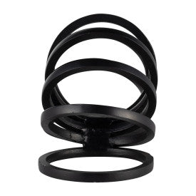 Metal,11",Slinky Ring Deco,Black - Decor Addict, LLC