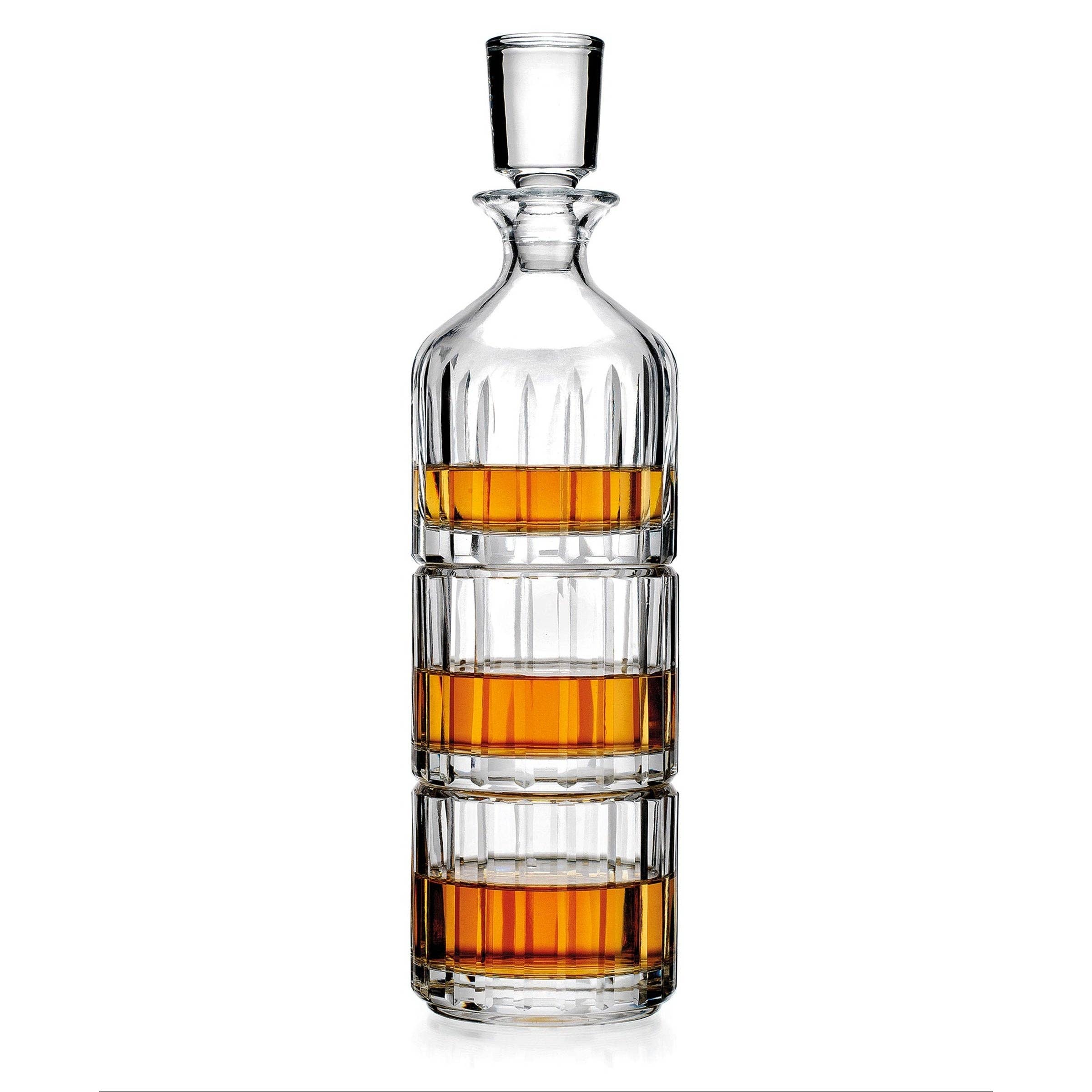 Parallels Stacking Decanter - Decor Addict, LLC