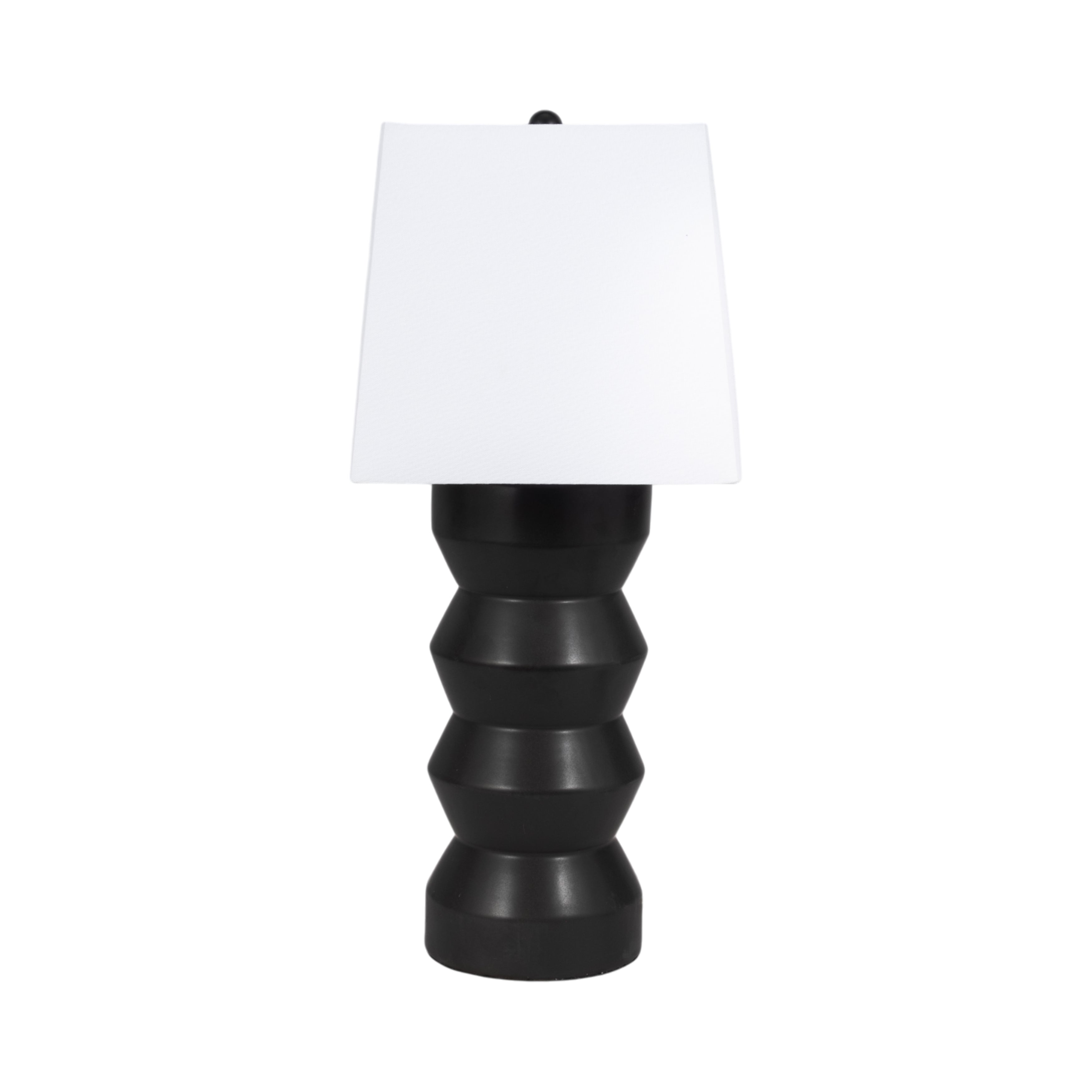 28" Totem Table Lamp, Black - Decor Addict, LLC