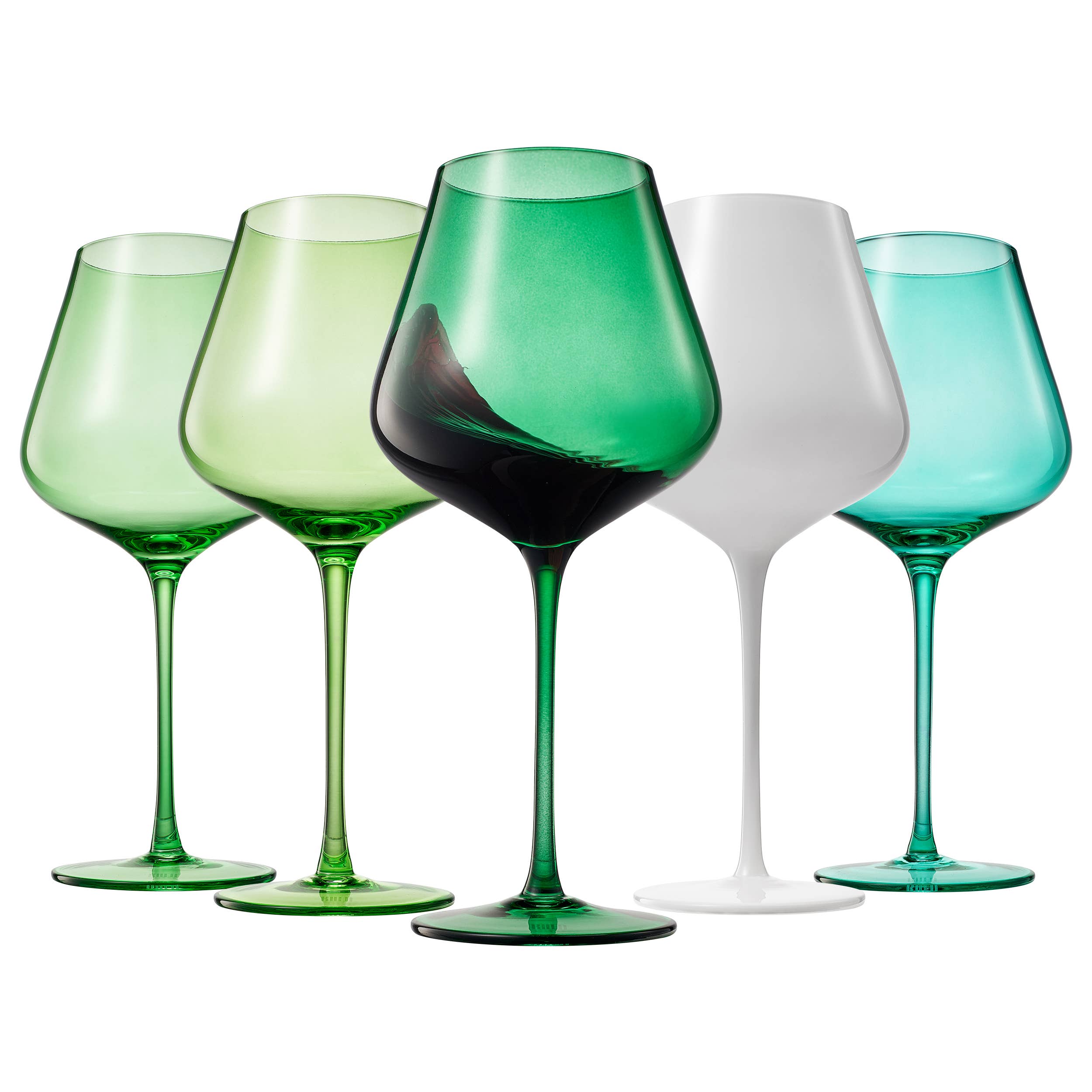 Beaches of the Thai Islands Wine Glassware | 5 Set, 20 OZ - Decor Addict, LLC
