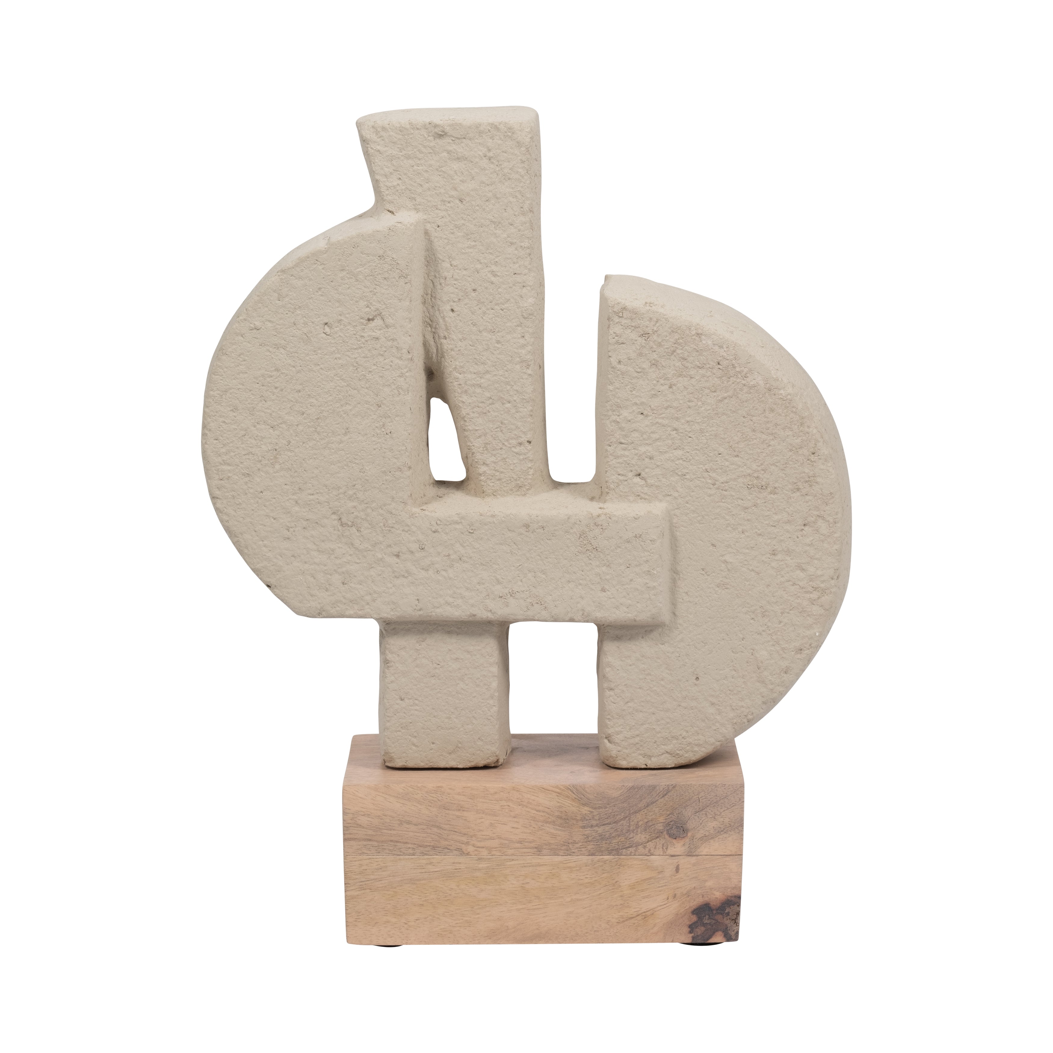 Ecomix, 13" Table Sculpture, Ivory - Decor Addict, LLC