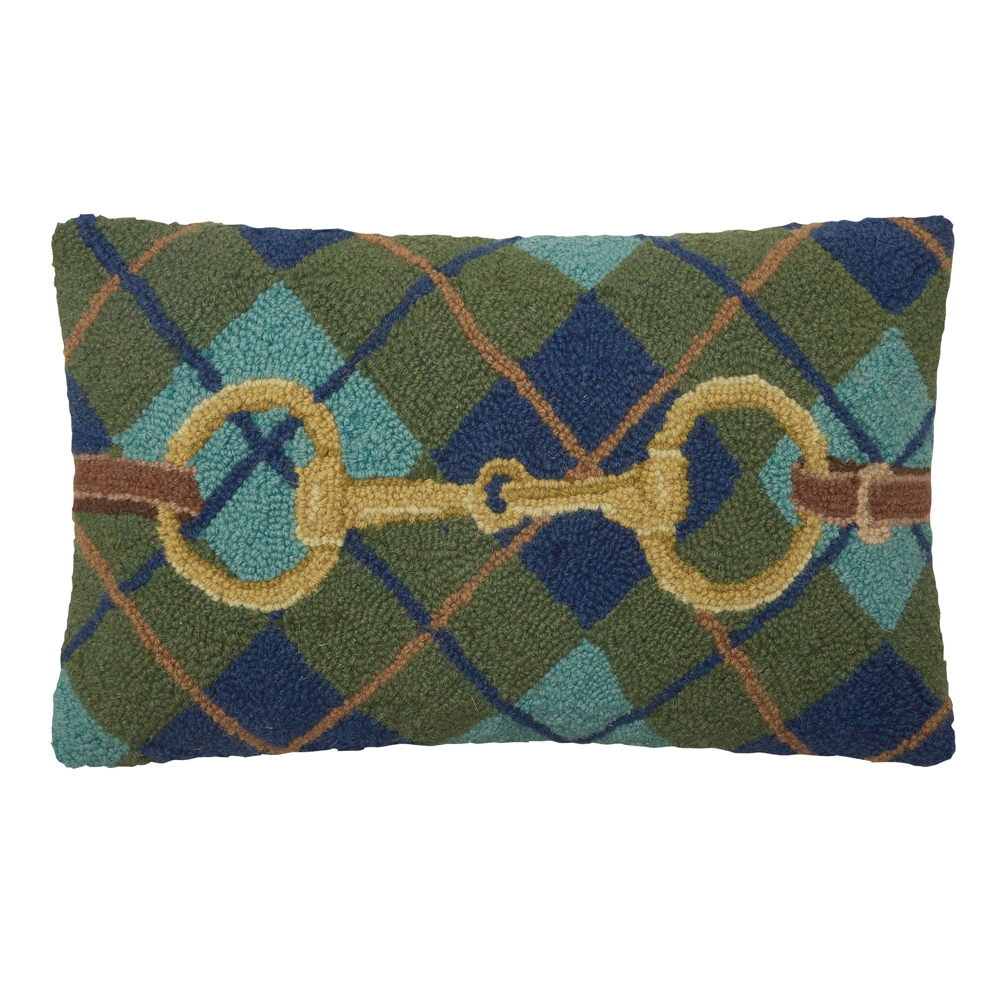 Gingham Buckle Hook Pillow - Decor Addict, LLC