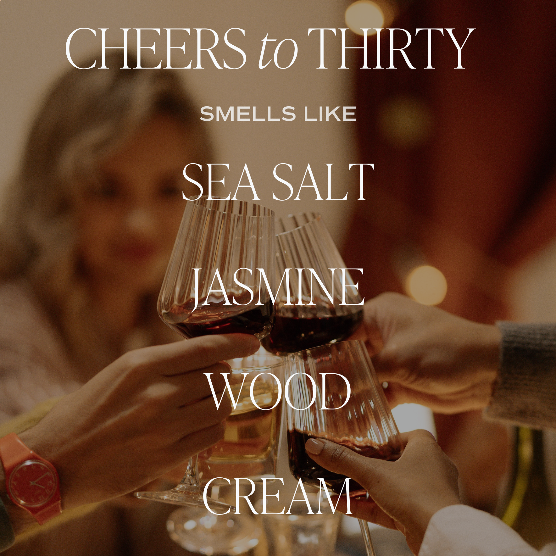 Cheers to Thirty Soy Candle - Clear Jar - 9 oz - Decor Addict, LLC