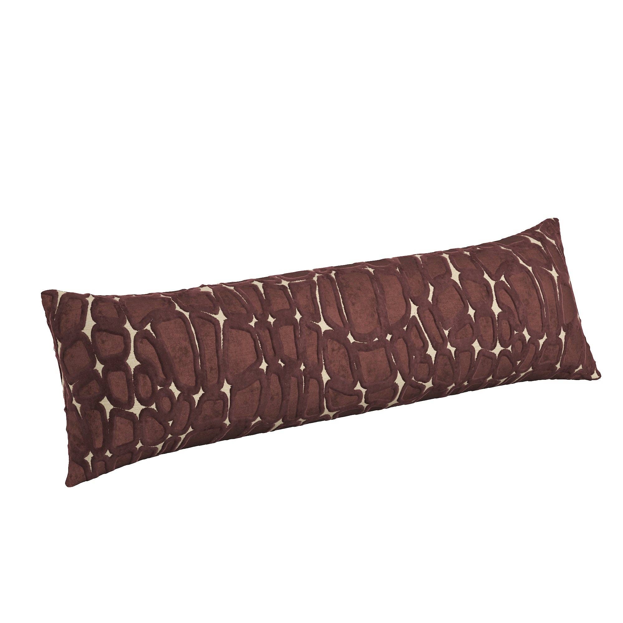 Atlantic Lumbar Pillow: Brown / 12" x 18" - Decor Addict, LLC