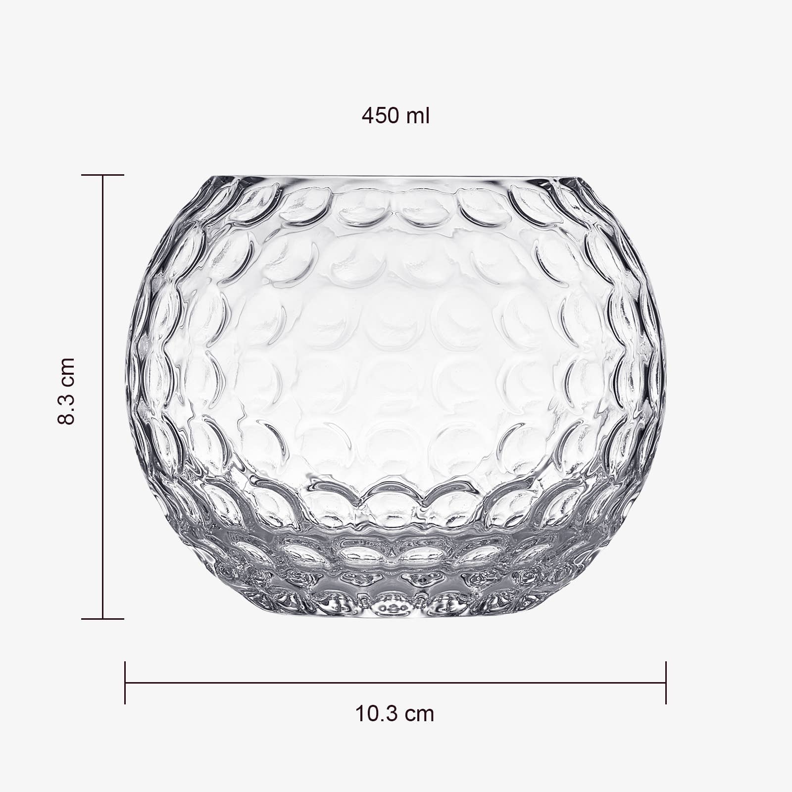 Golf Ball Whiskey Glass | Set of 2 | 450 mL - Decor Addict, LLC