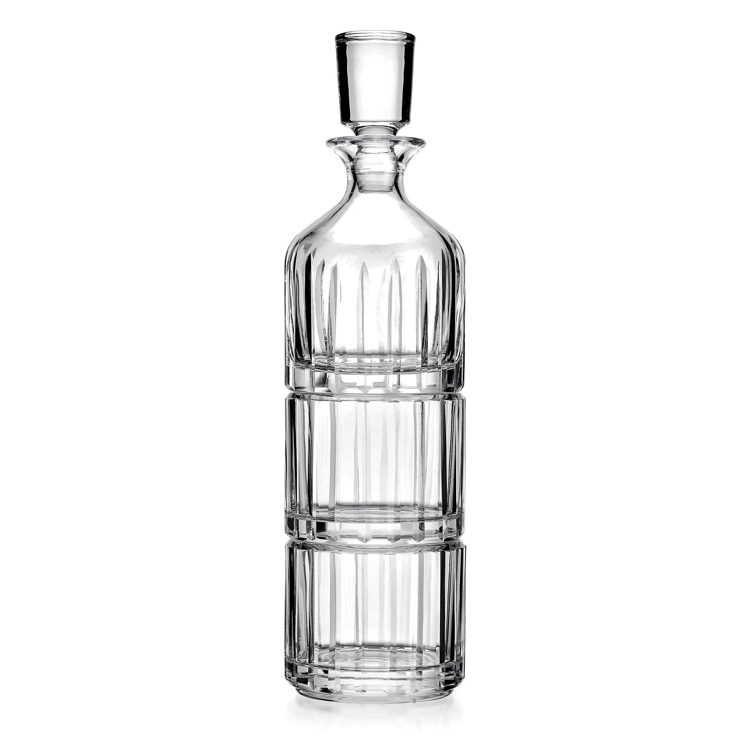 Parallels Stacking Decanter - Decor Addict, LLC