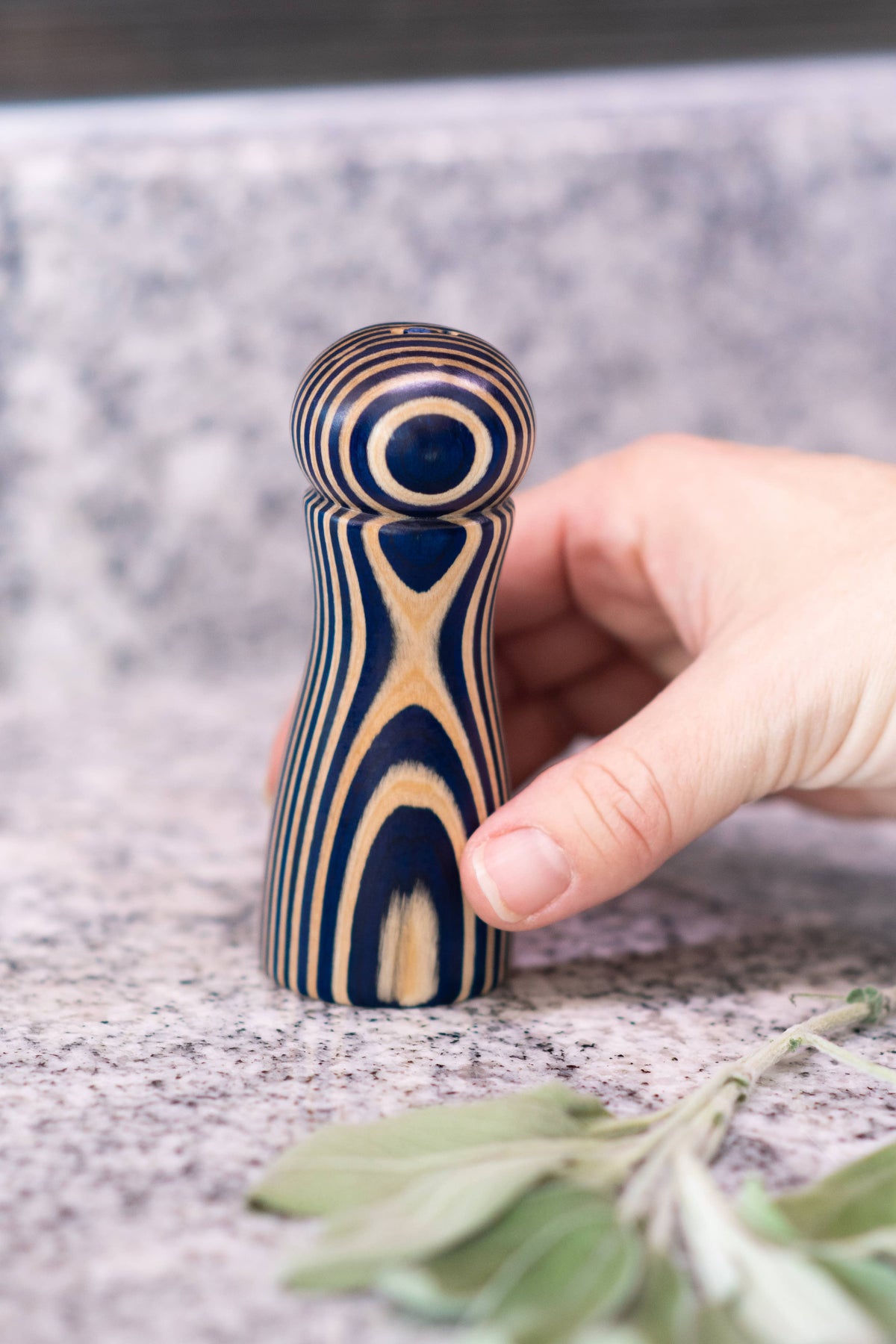 4" Blue Pakka Salt & Pepper Shaker Set