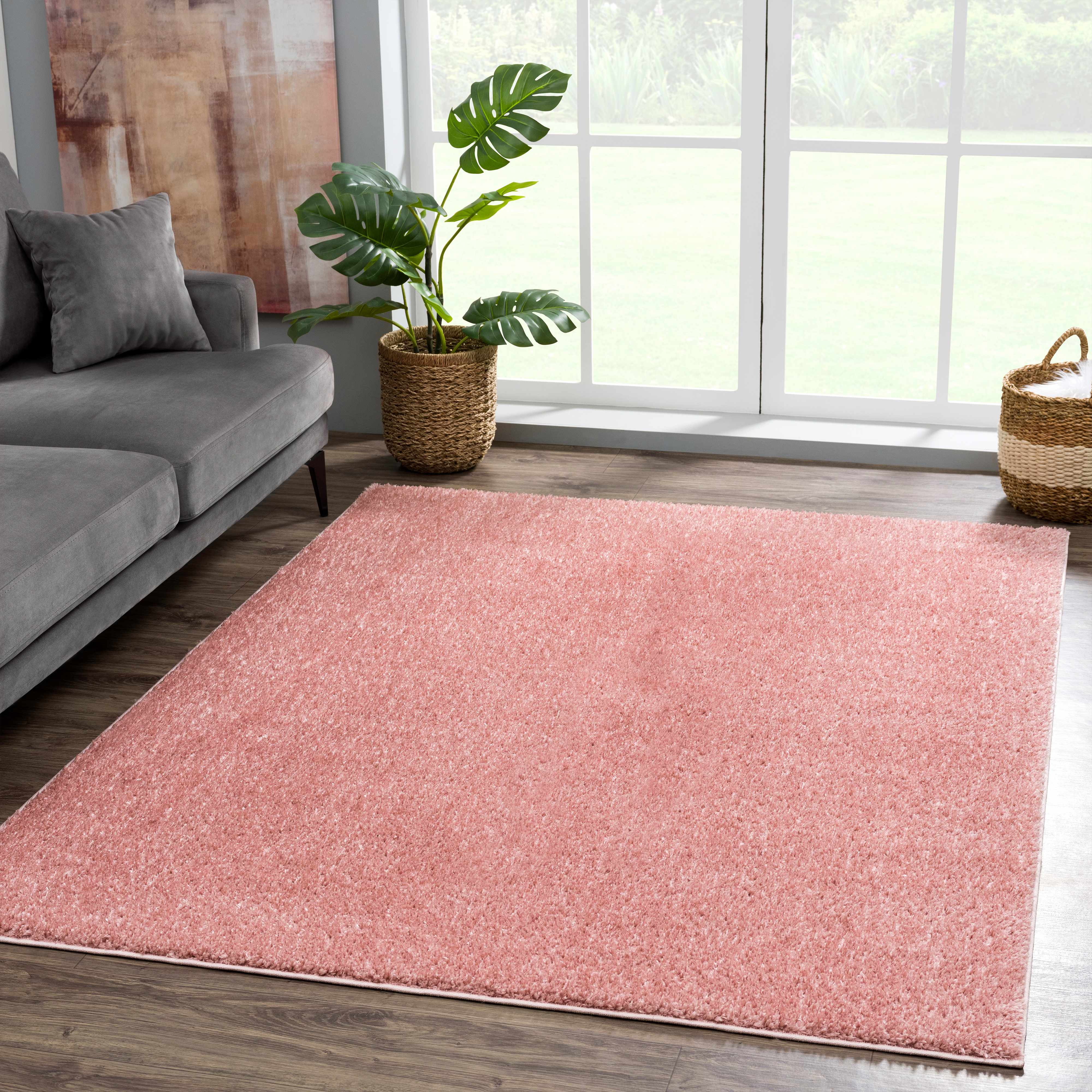 Judy Pink Washable Plush Rug - Decor Addict, LLC