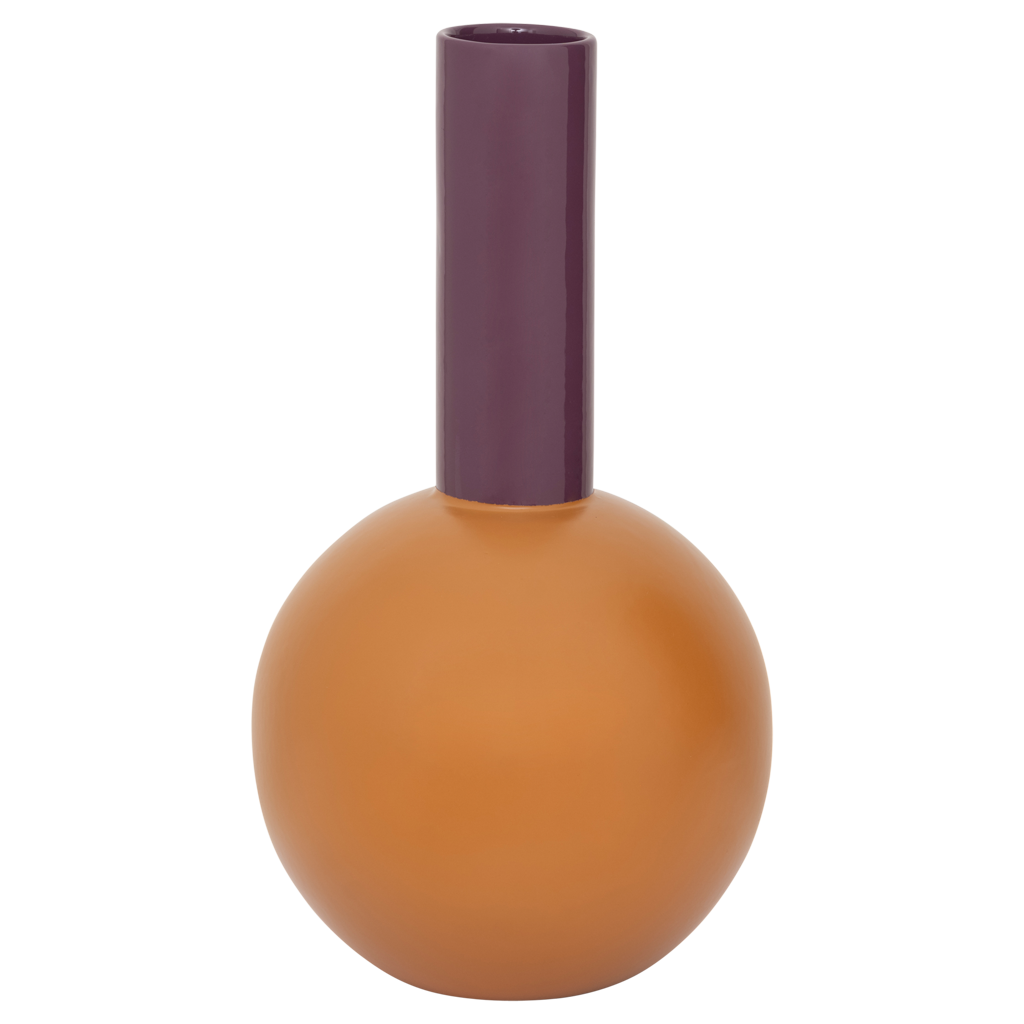 Vase Farve, Combi 2: Inca Gold / 50%recycl./50%virgin ceramic / 18.5 * 34.5 CM - Decor Addict, LLC