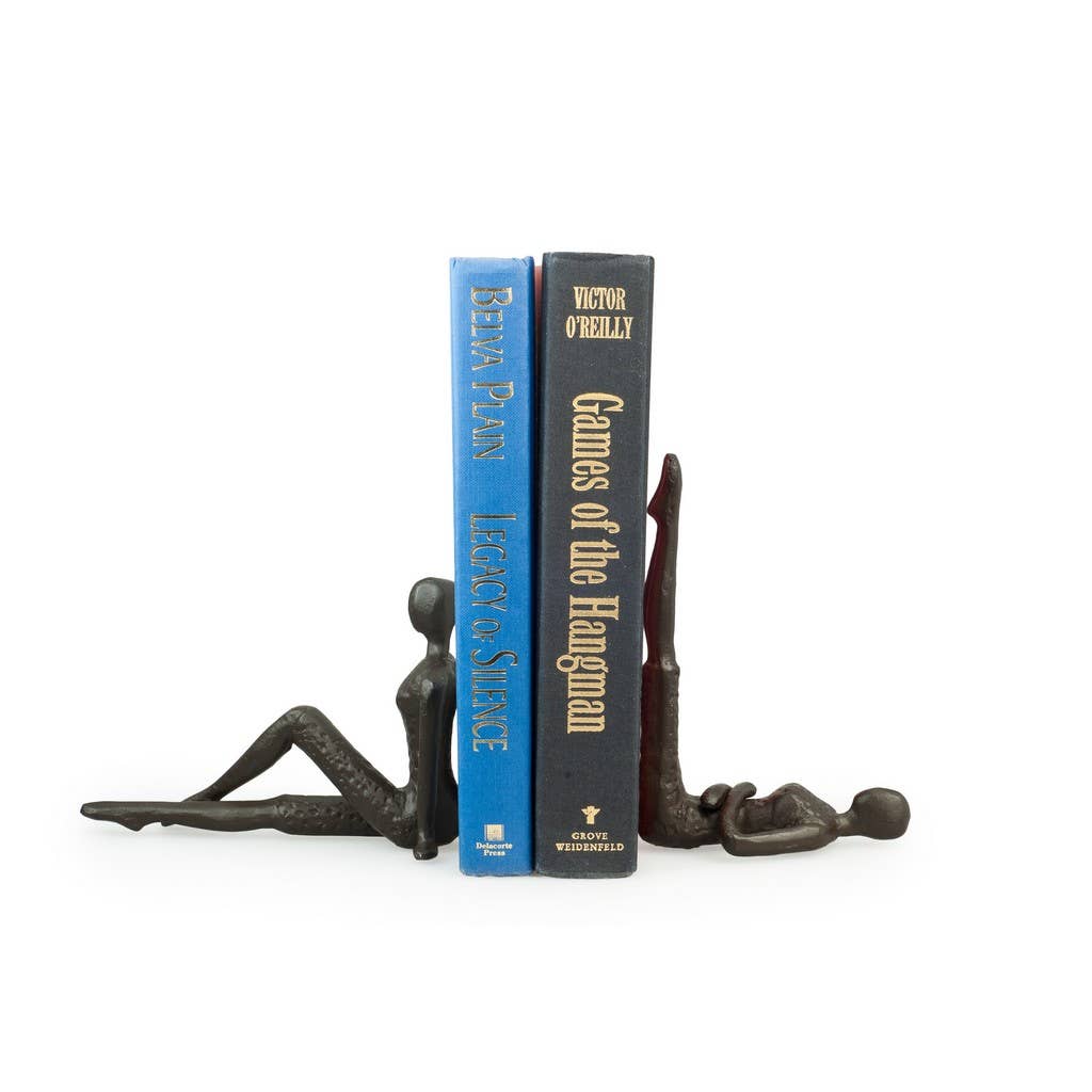 Ladies Stretching Metal Bookend Set - Decor Addict, LLC