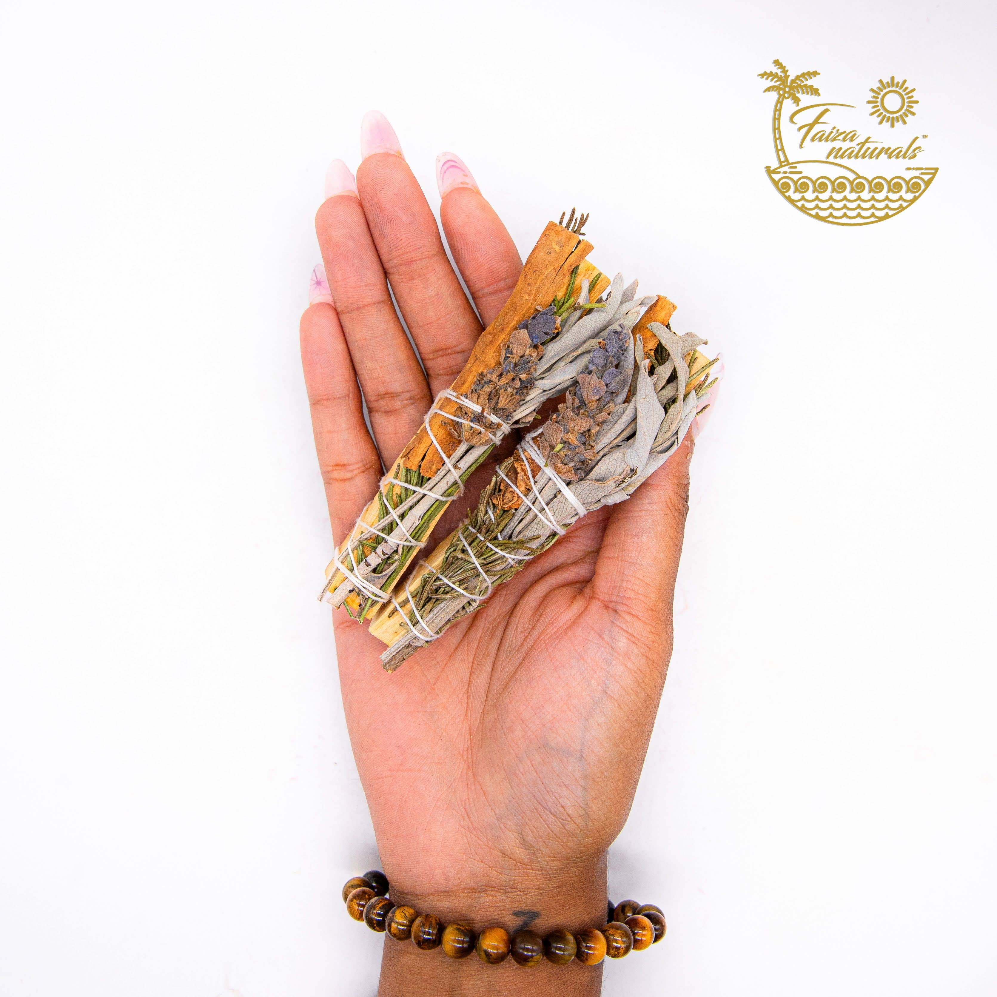 Palo Santo Floral Herb Sage Smudge - Exclusive Production - Decor Addict, LLC