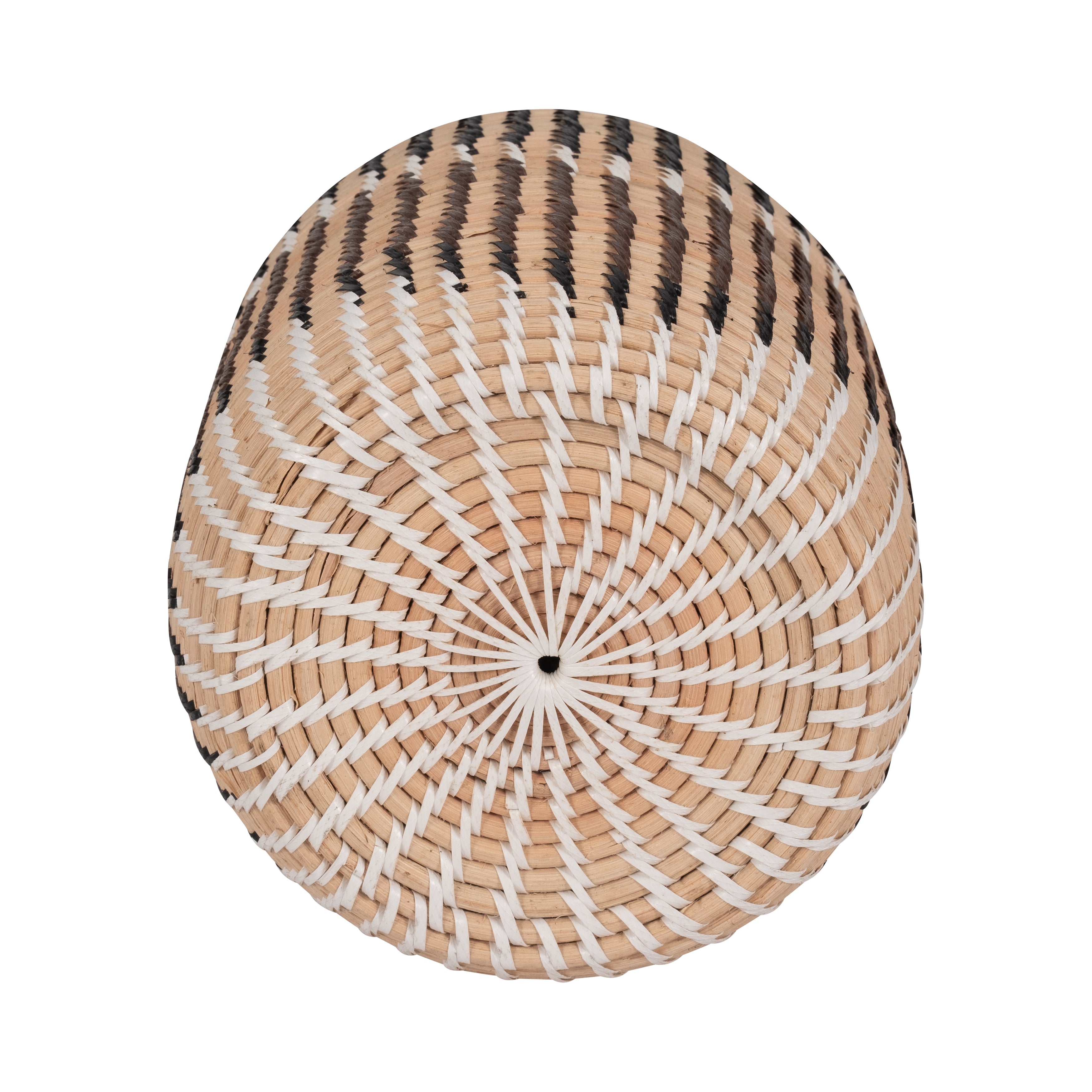 Rattan, 13"h Woven Vase, Multi - Decor Addict, LLC