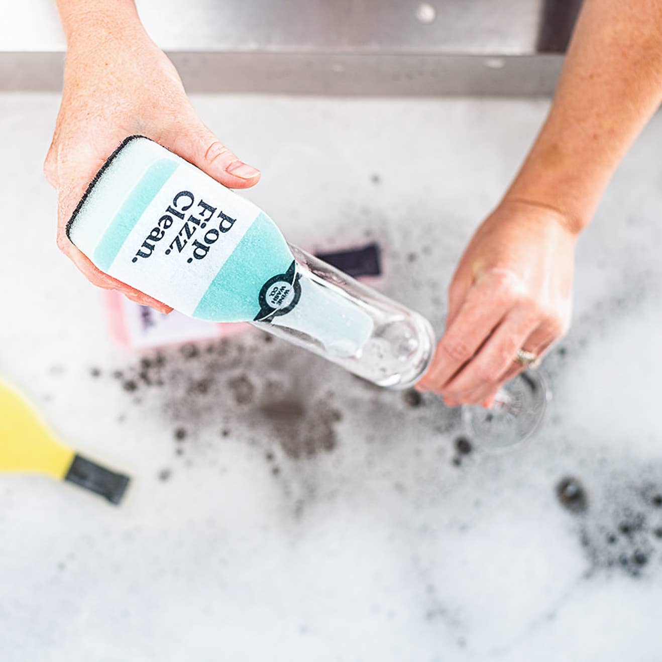 Scrubbly™ Kitchen Sponge Trio - Green/Peach/Pink - Decor Addict, LLC