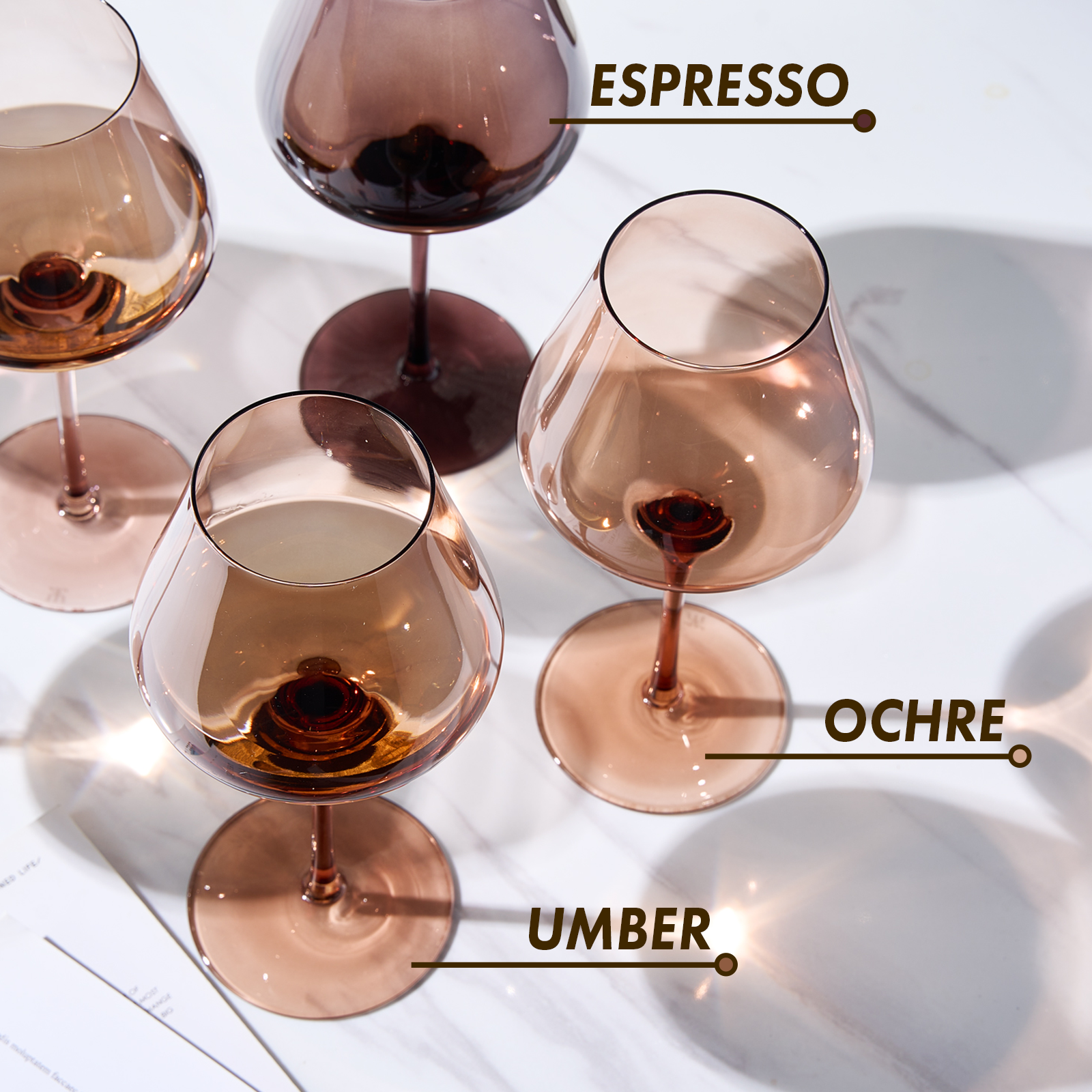 Venus Wine Glass Set, 20oz Glasses Set of 6 - Decor Addict, LLC