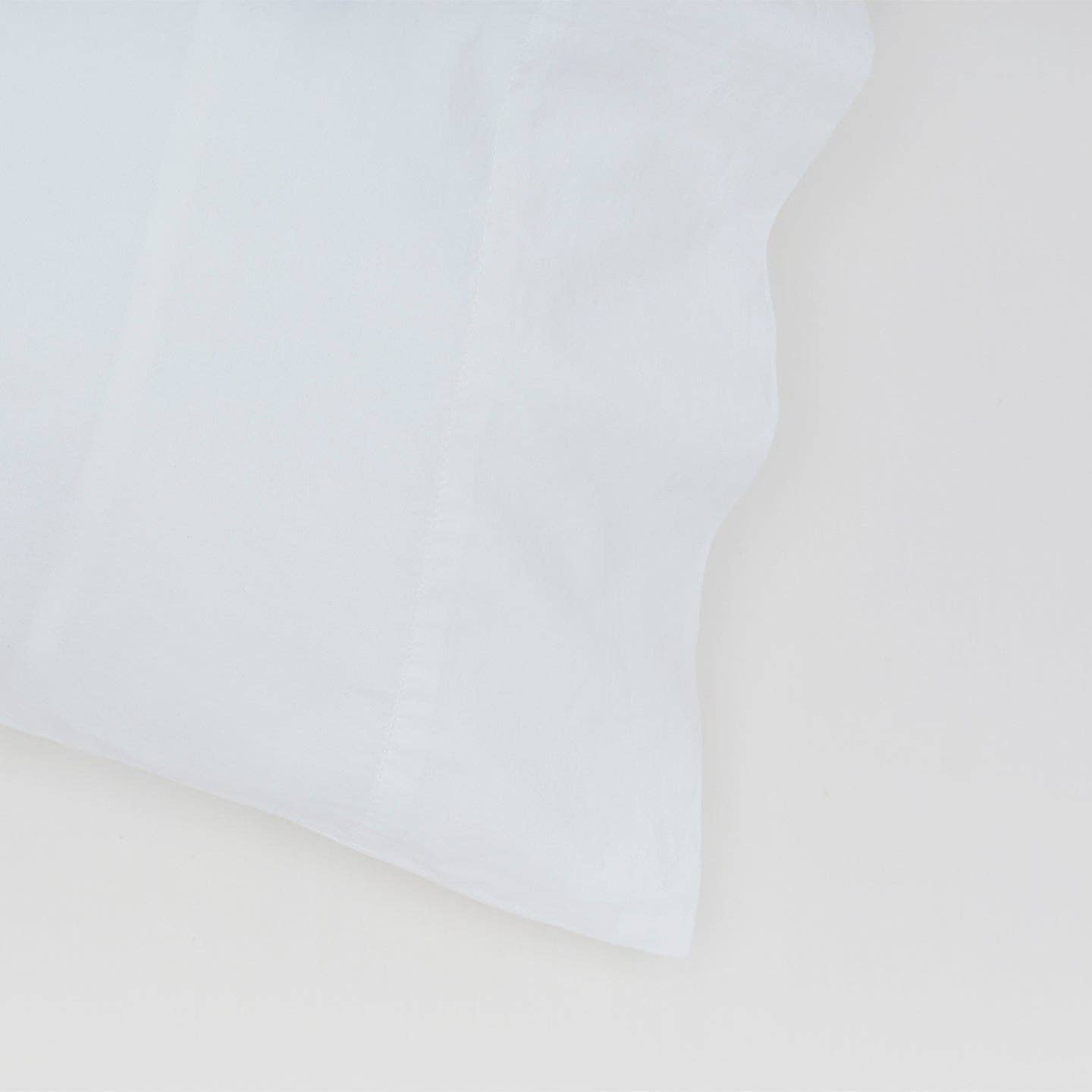 ESSENTIAL PERCALE PILLOWCASES - WHITE: STANDARD - Decor Addict, LLC