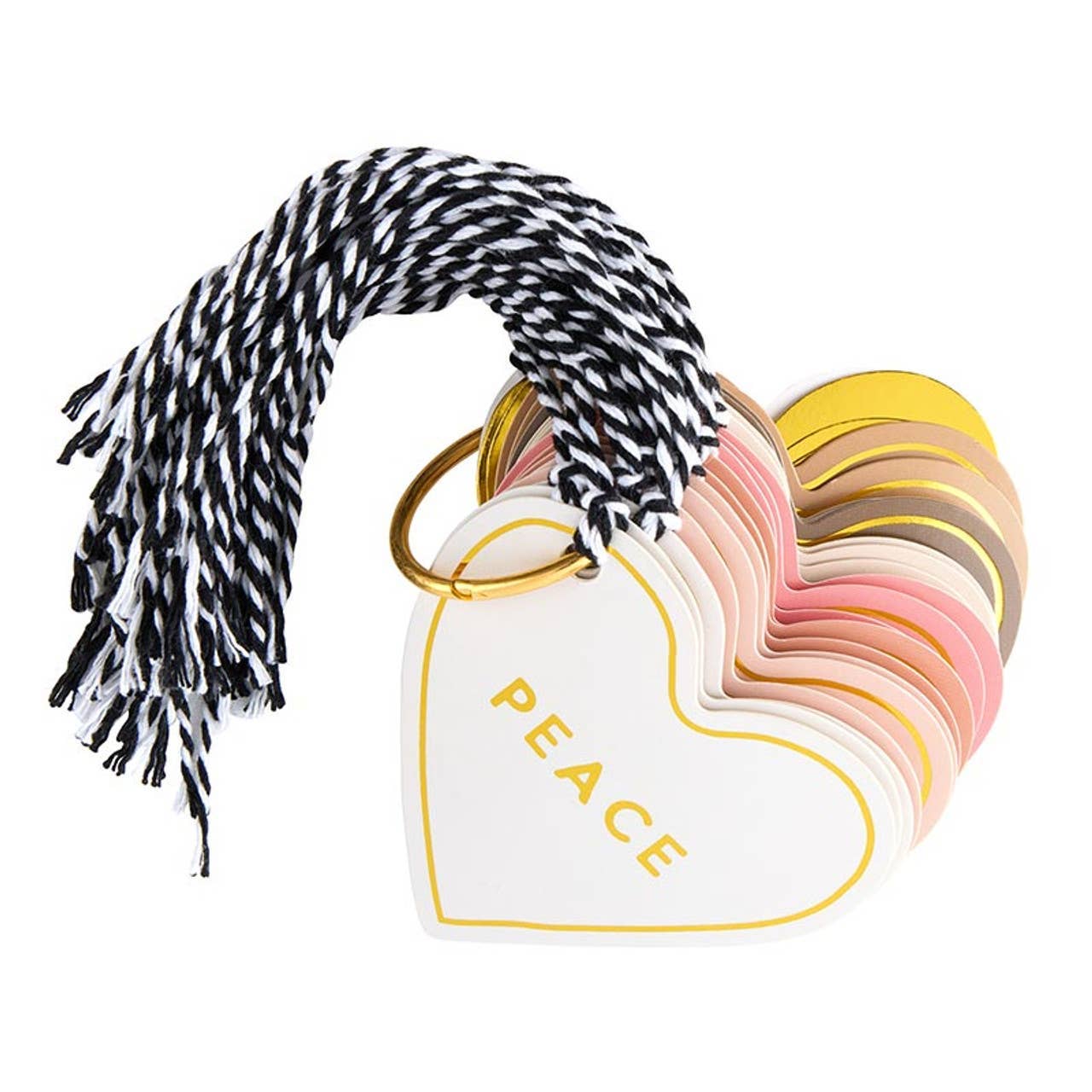 Gift Tag Book - Die-Cut Hearts: Material - Decor Addict, LLC