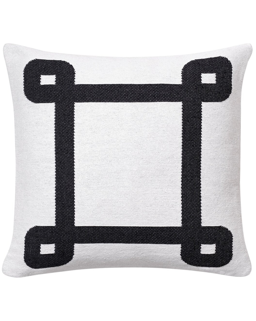 Brooks Brothers Geo Border Decorative Cotton Pillow - Decor Addict, LLC