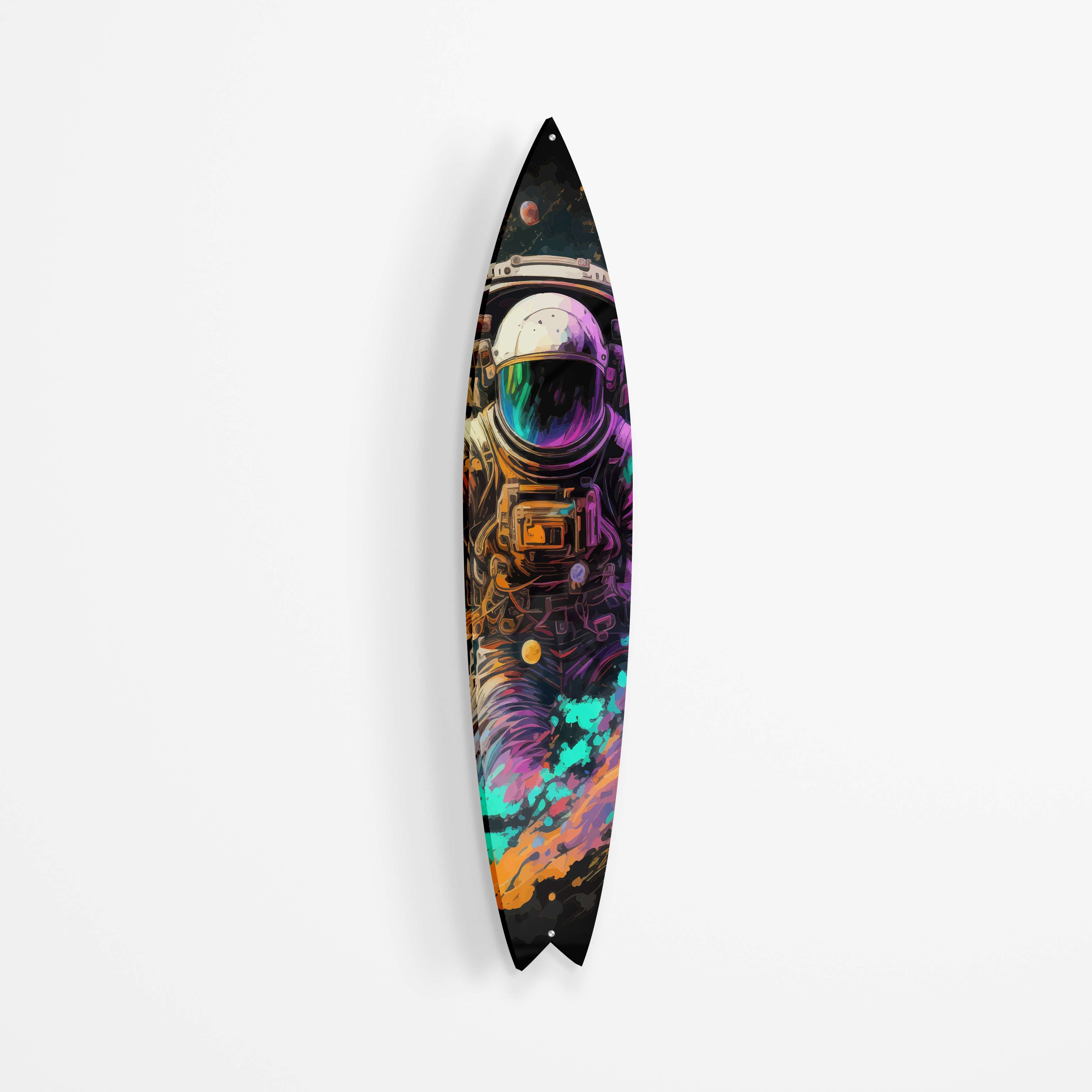 Astronaut Psychadelic Acrylic Surfboard Wall Art - Decor Addict, LLC