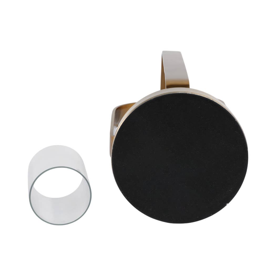 Candle Holder - Gold Metal Stylish Hurricane, 17 in. - Decor Addict, LLC