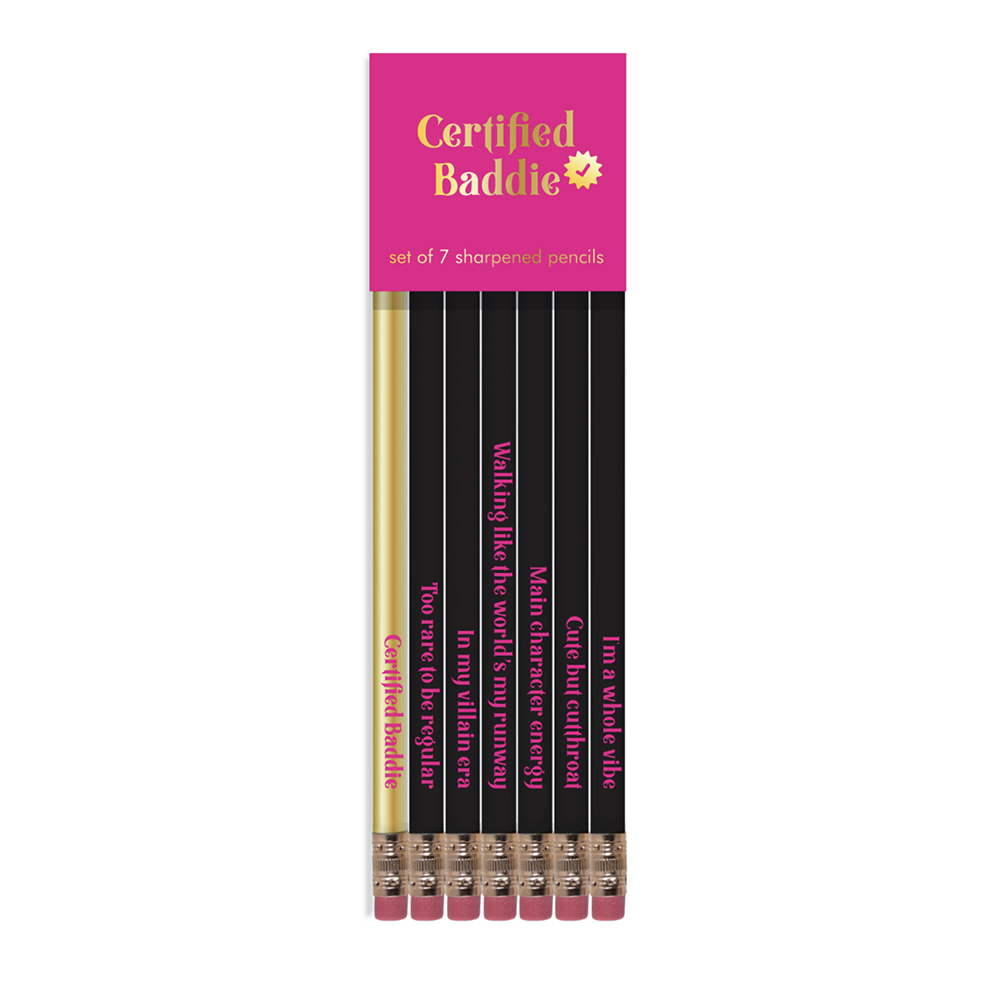 CERTIFIED BADDIE PENCIL SET - Decor Addict, LLC