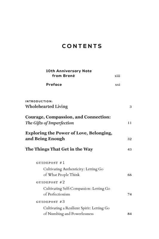 Gifts of Imperfection by Brené Brown: Paperback; 208 pages / English - Decor Addict, LLC