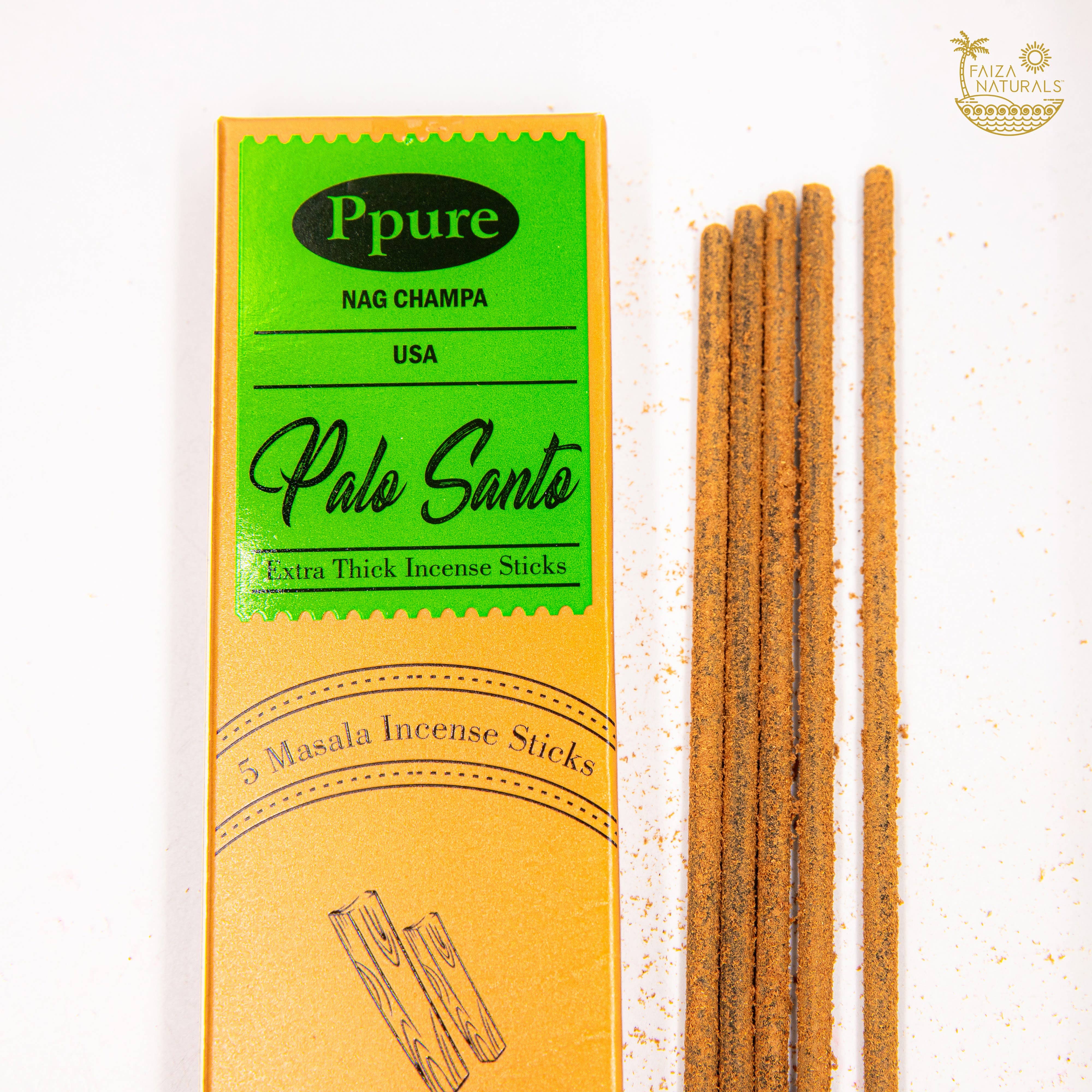Palo Santo Incense Stick 5-Pack (Handmade, Ultra Thick) - Decor Addict, LLC