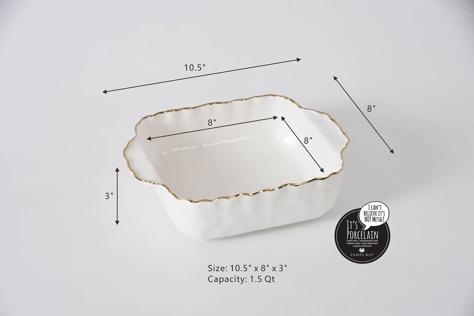 8" x 8" Square Baking Dish - Decor Addict, LLC
