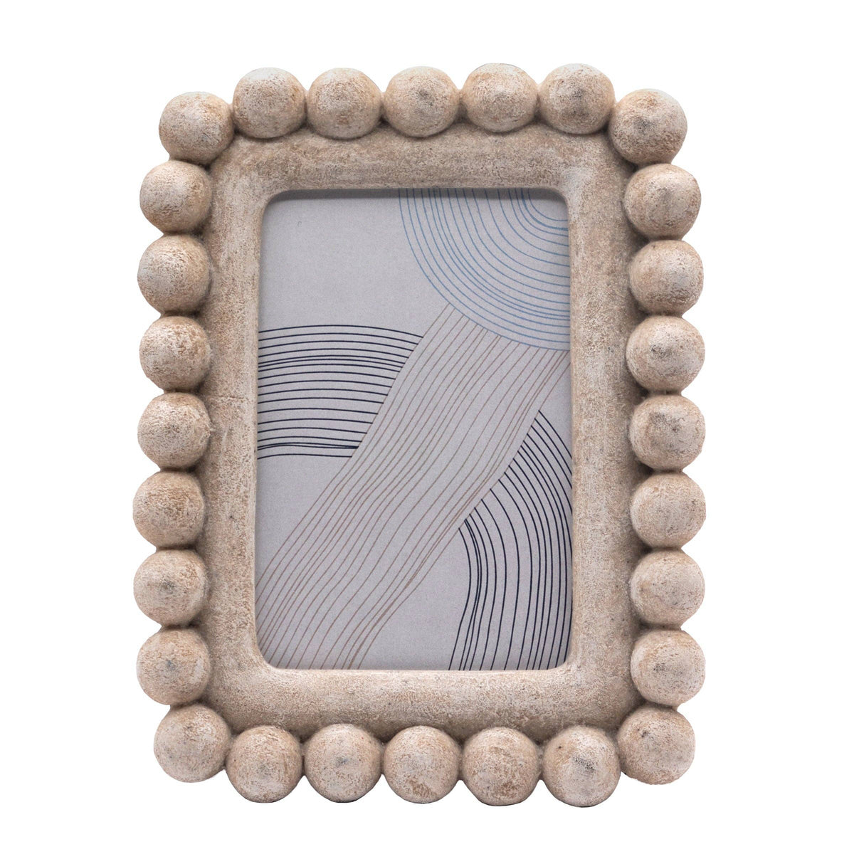 Sandstone Beaded Picture Frame, 4x6