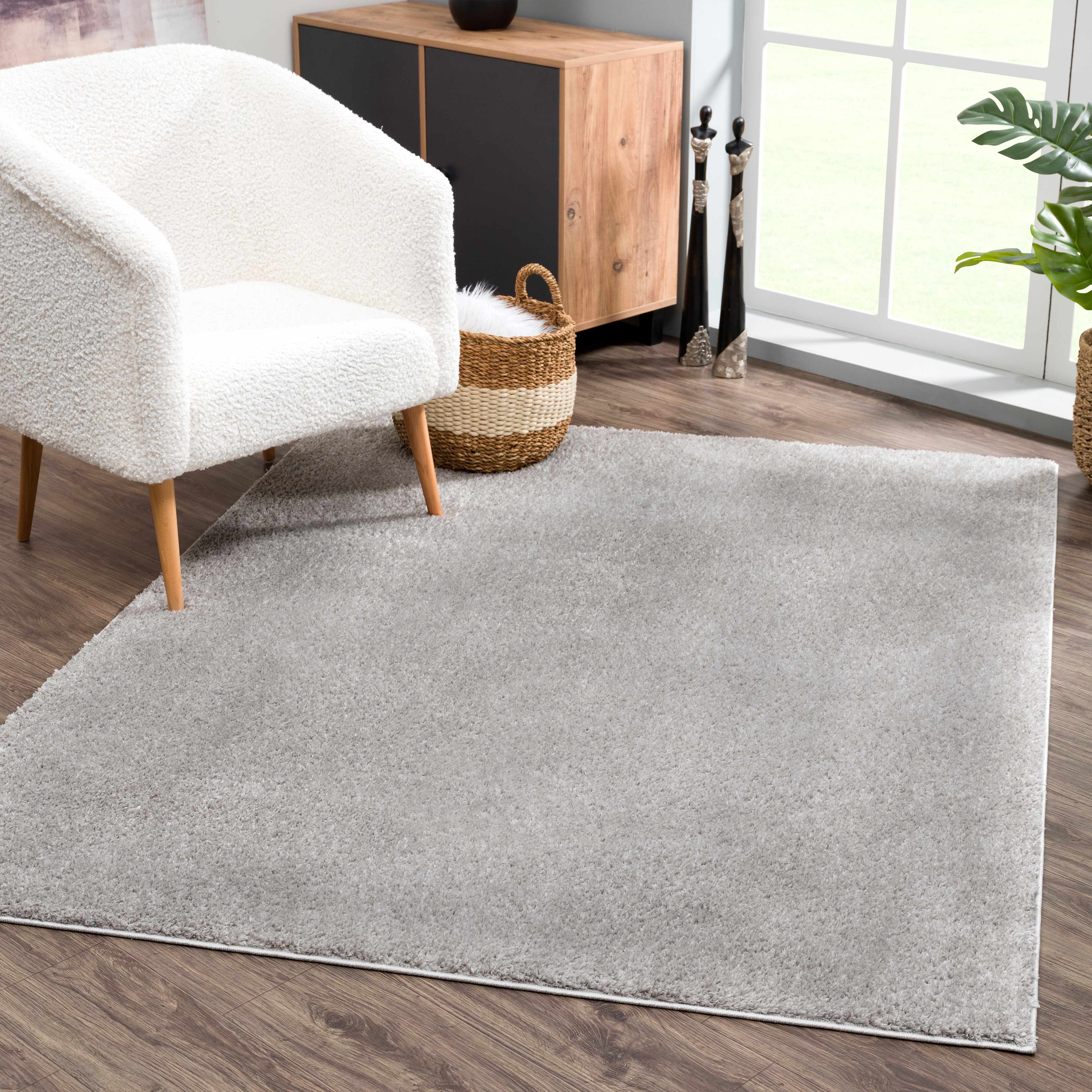 Judy Light Gray Washable Area Rug - Decor Addict, LLC