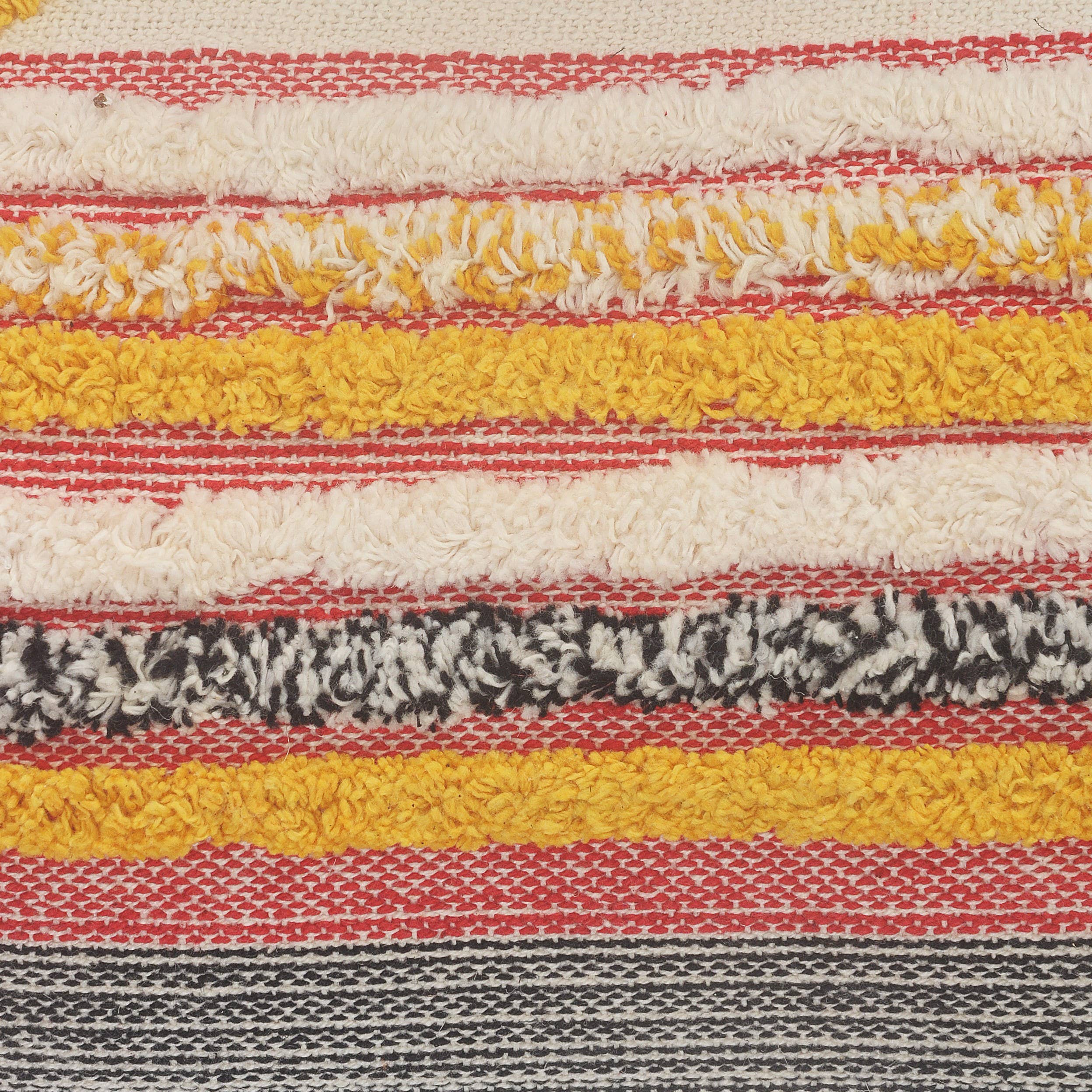 Multi-Lined Throw Pillow: Multi / 14" x 36" / Poly Filled - Decor Addict, LLC