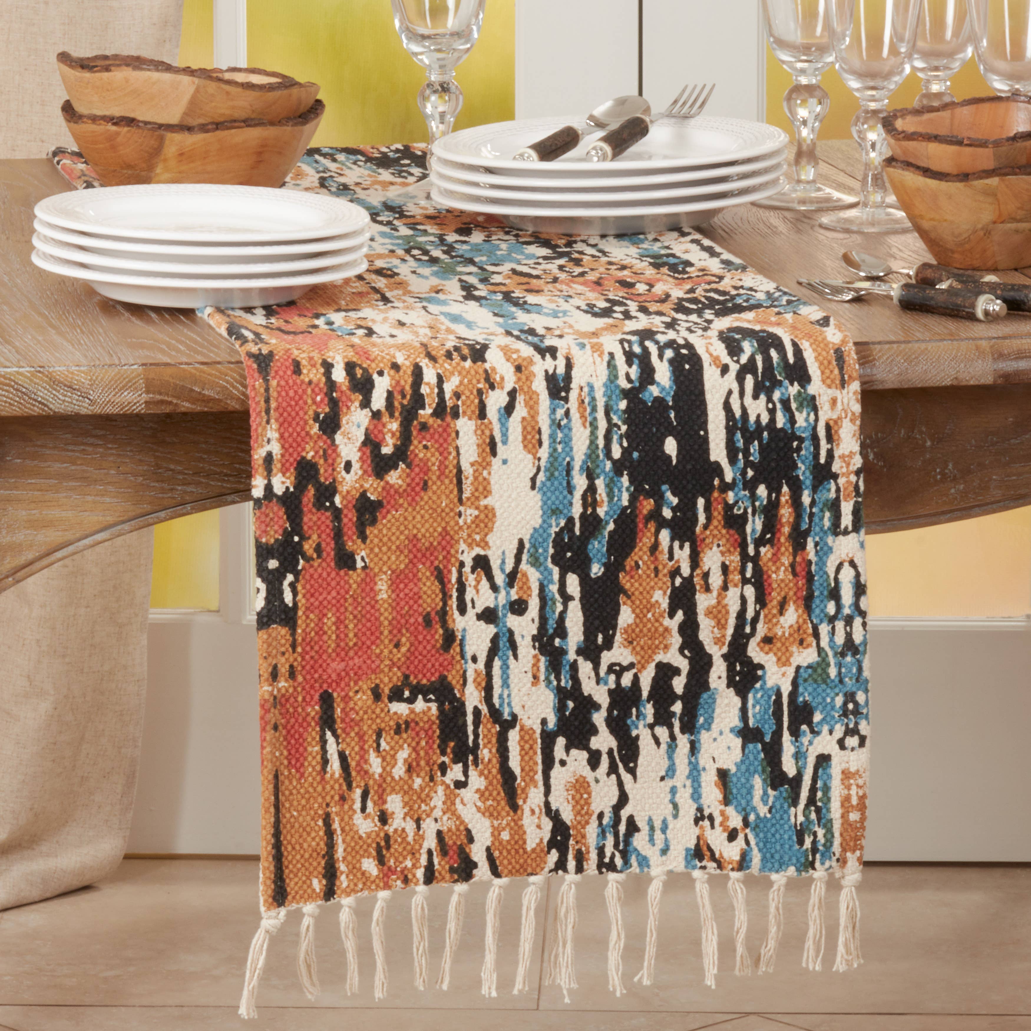 Distressed Rug Runner: Rust / 16"x72" - Decor Addict, LLC