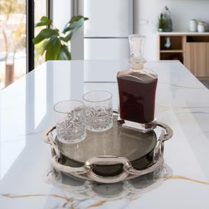 Palmas Silver Link Tray