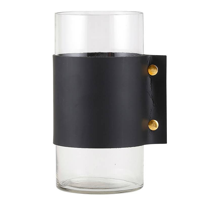 Hurricane Vase - Black Cuff - Decor Addict, LLC