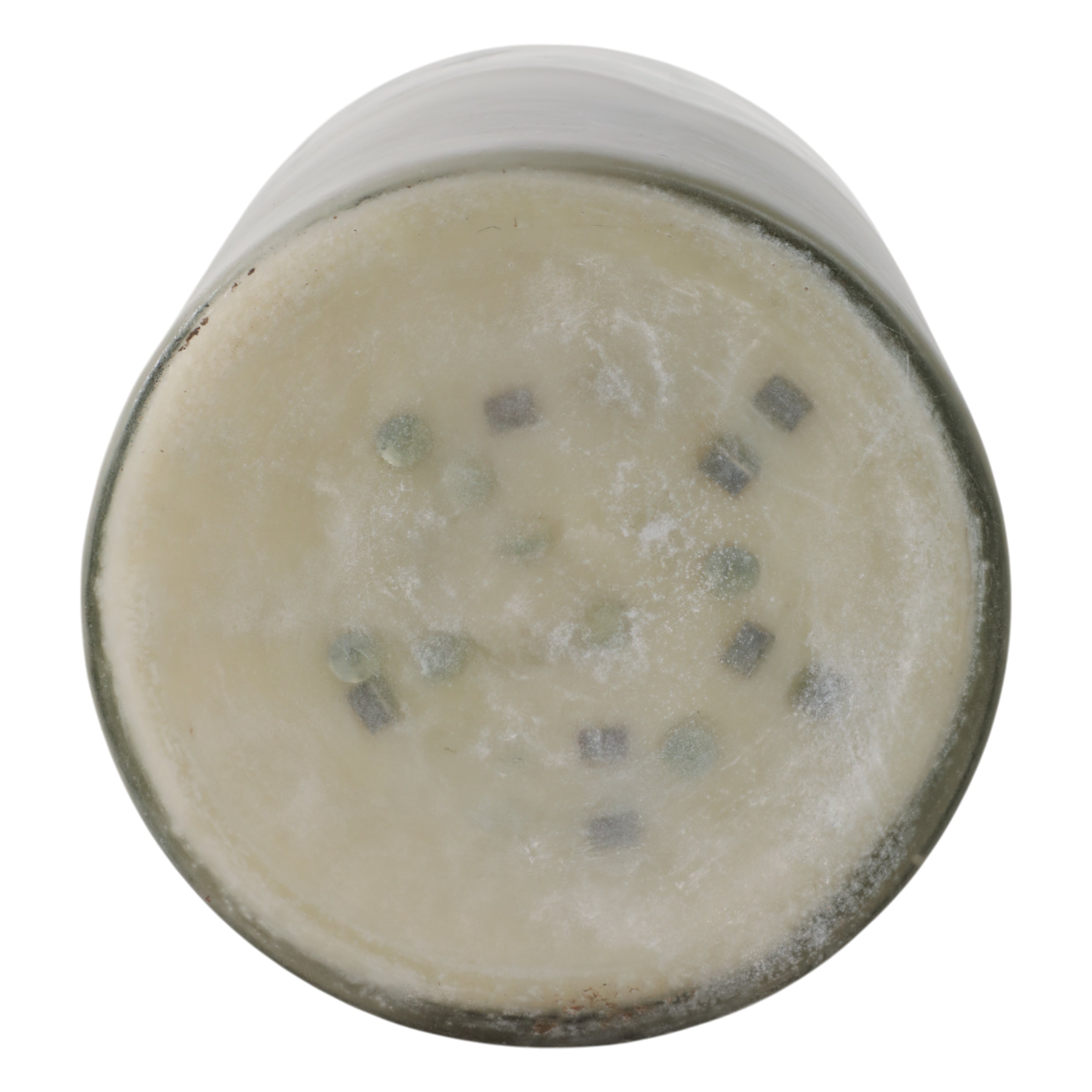 12x10" 349 Oz Jasmine Frosted Glass Candle, Clear - Decor Addict, LLC