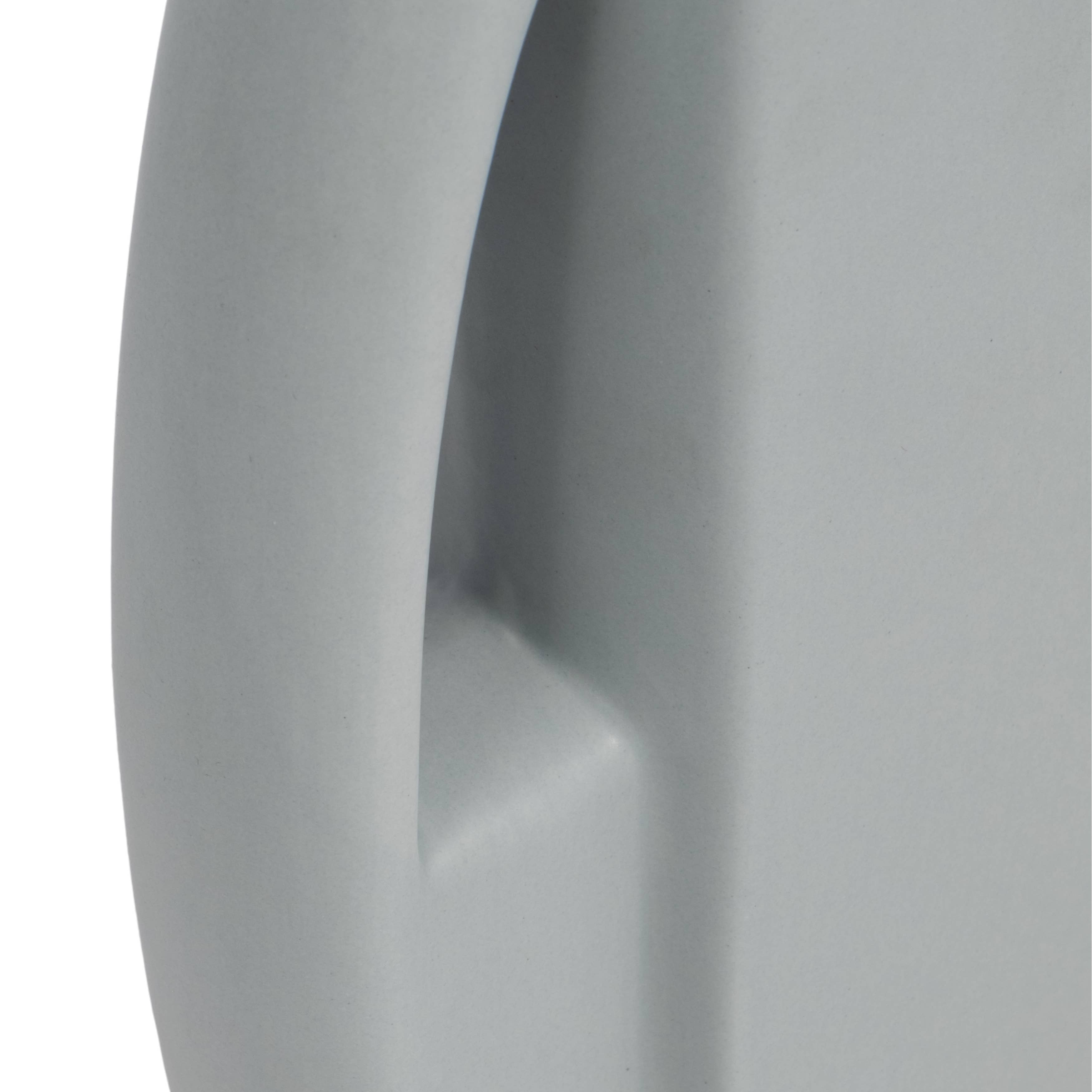 Gray 12 in. Ceramic Novelty Solid Garden Watering Can - Decor Addict, LLC