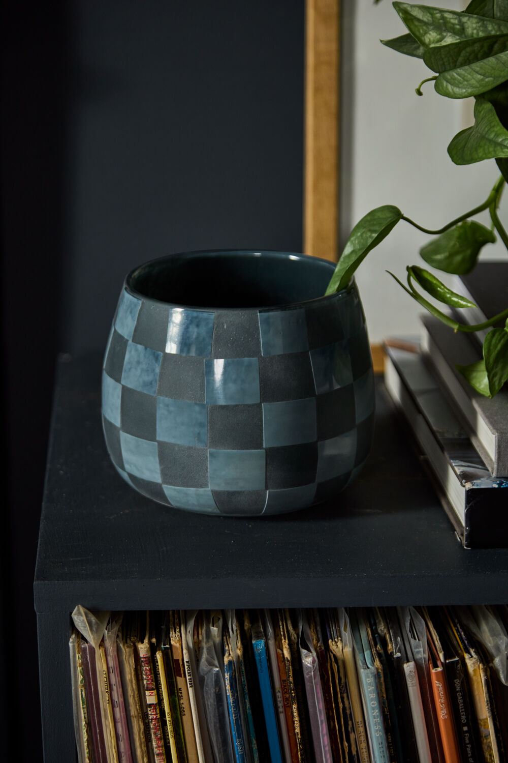 Enthia Checkerboard Glass Vase - Small - view 2